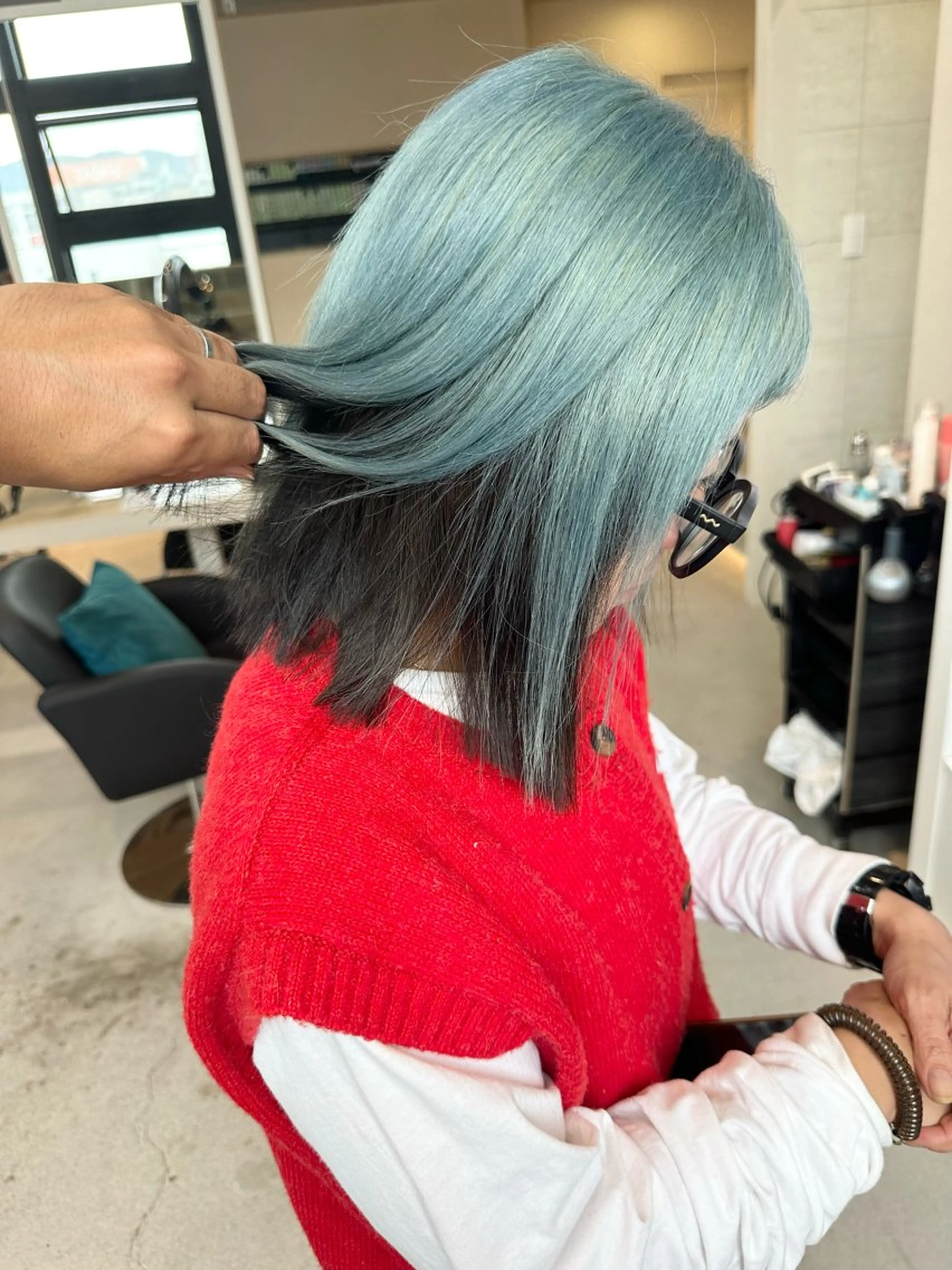 ショート カラー ヘアカラー トリートメント 井上 一平のヘアスタイル