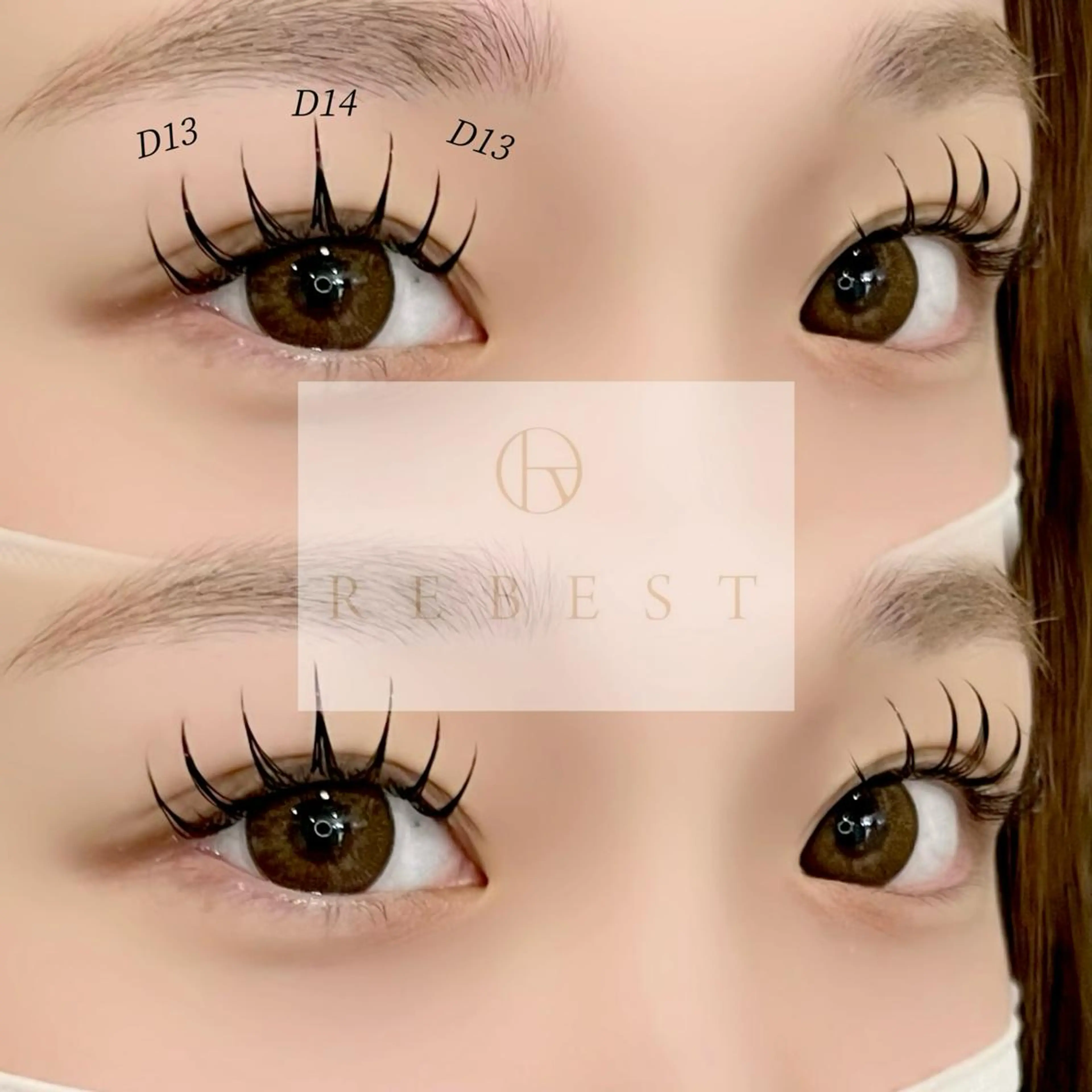 マツエク・マツパ ＲＥＢＥＳＴ ｅｙｅｌａｓｈのマツエク・マツパデザイン