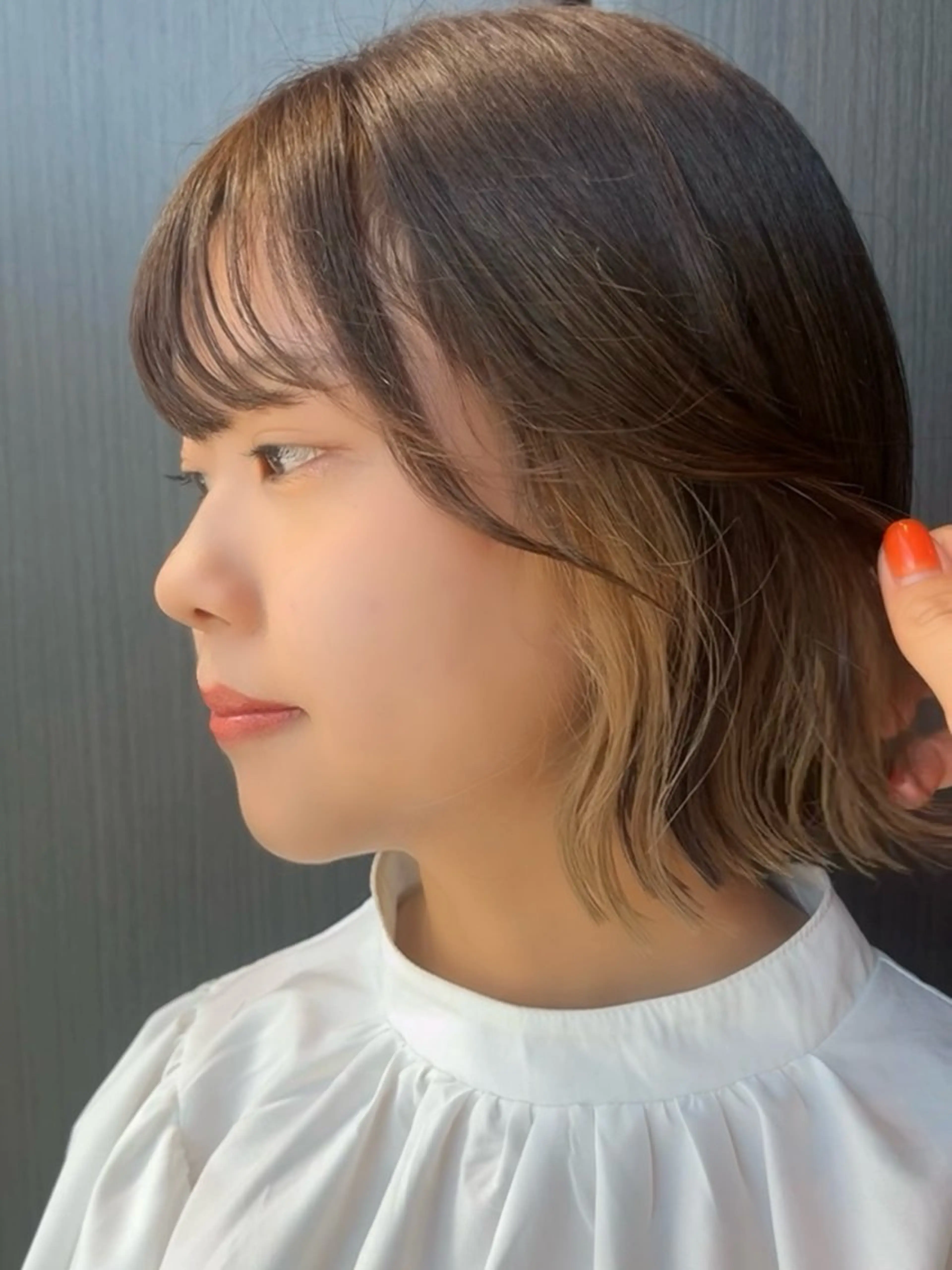 🐶ﾌﾞﾘｰﾁ1回 インナーカラー（ｼｬﾝﾌﾟｰﾌﾞﾛｰ込）の写真