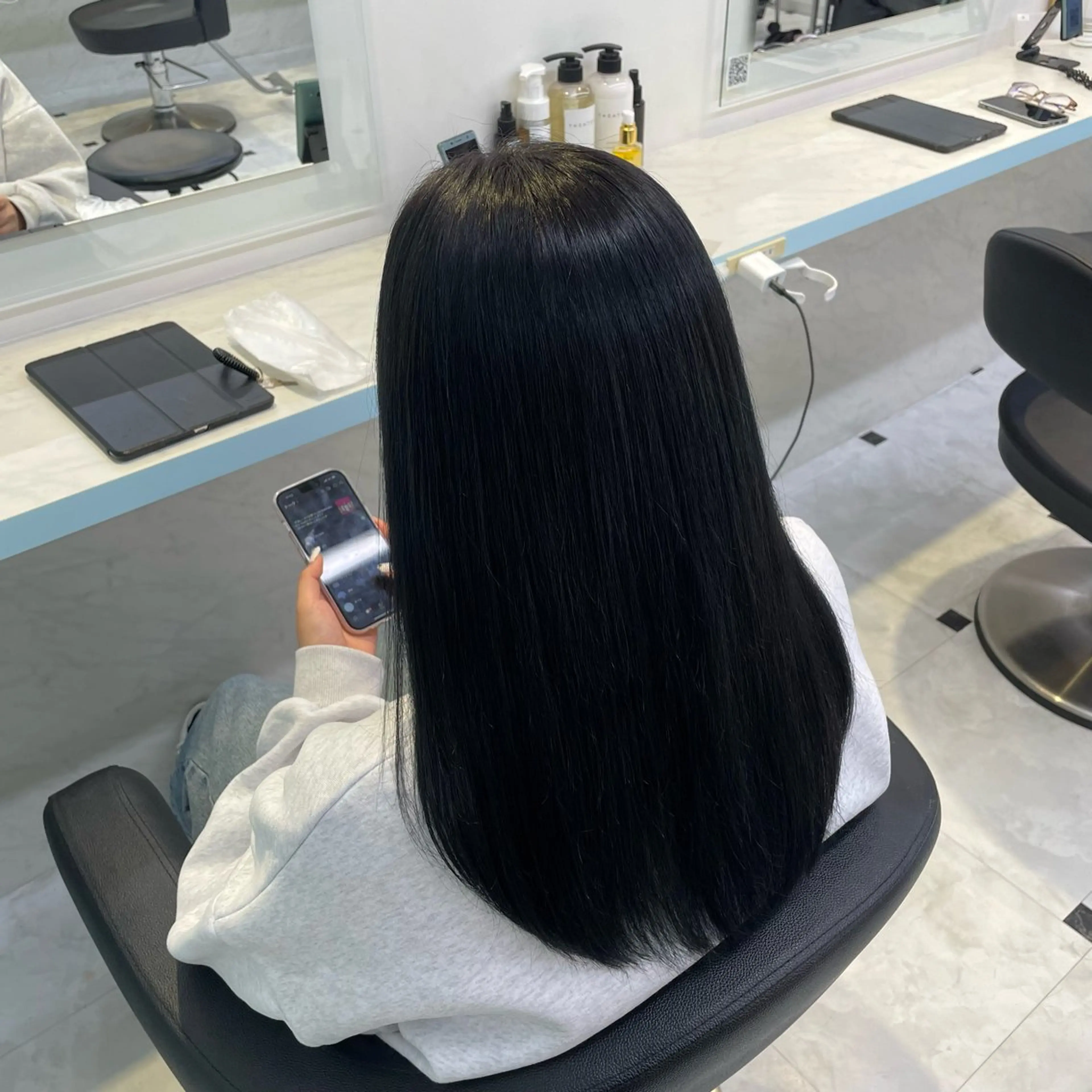 セミロング カラー ブリーチ ダブルカラー ブリーチなしカラー 髪質改善 トリートメント ヘアカラー 🍒♡艶髪暖色カラー saaya♡🍒のヘアスタイル