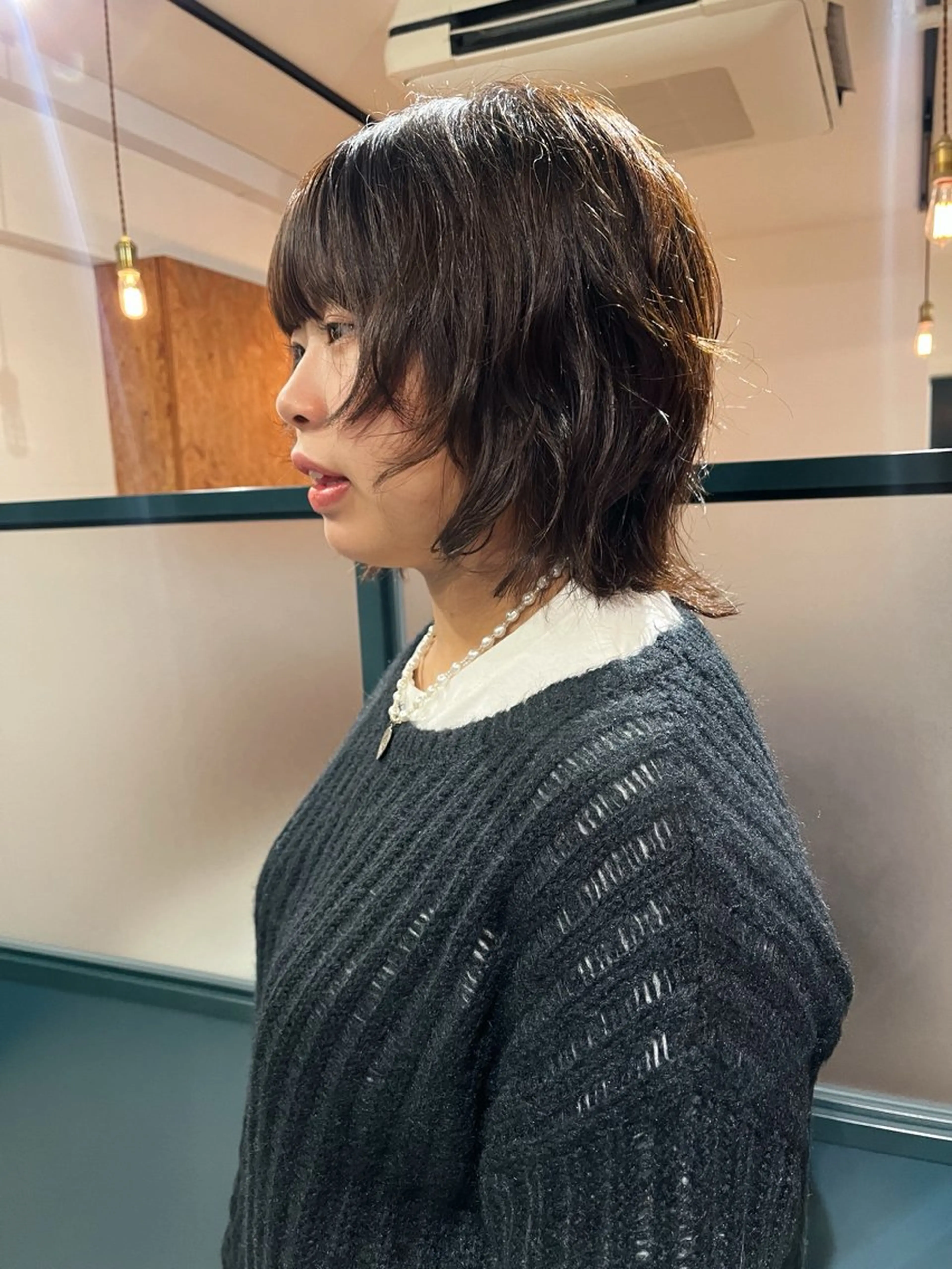 ミディアム 暖色/パーマ 🌼クニトウメイのヘアスタイル