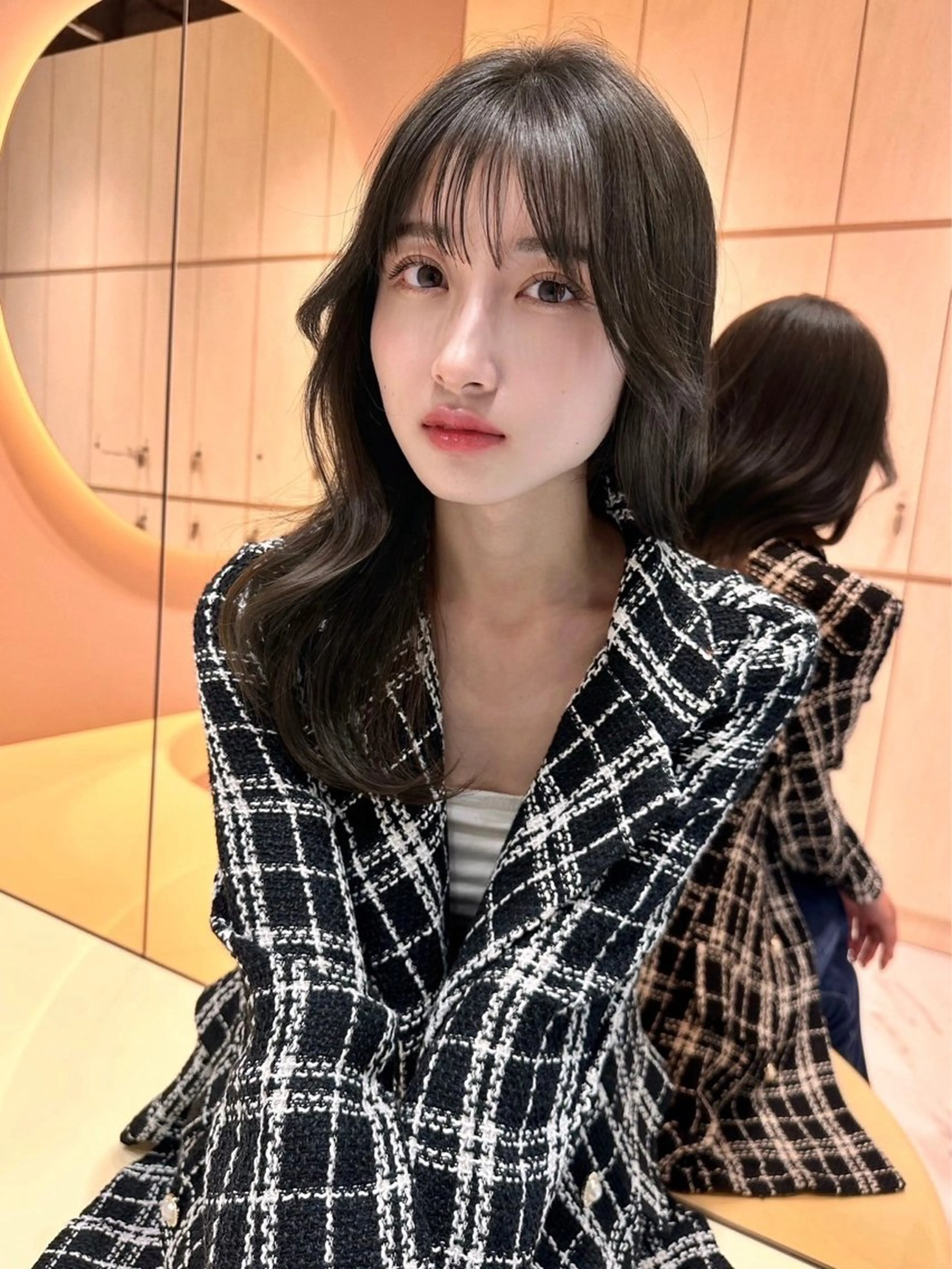 ロング カラー ヘアアレンジ アッシュ 黒髪 ブリーチ ブルーカラー ブルーブラック 🔶似合わせセンター パート/ヤス🔶のヘアスタイル