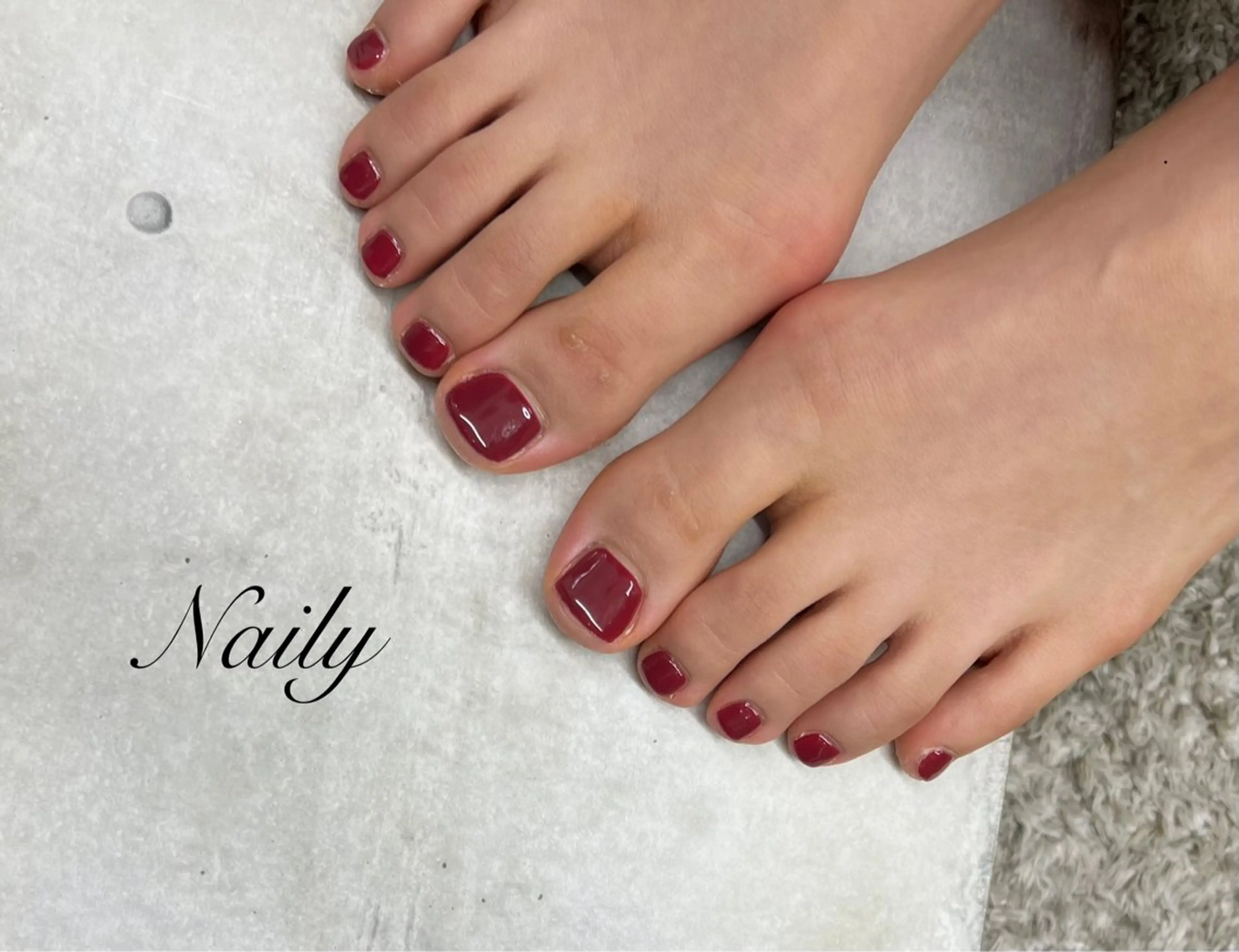 ネイル 赤色 Naily立川店 （FG）のネイルデザイン