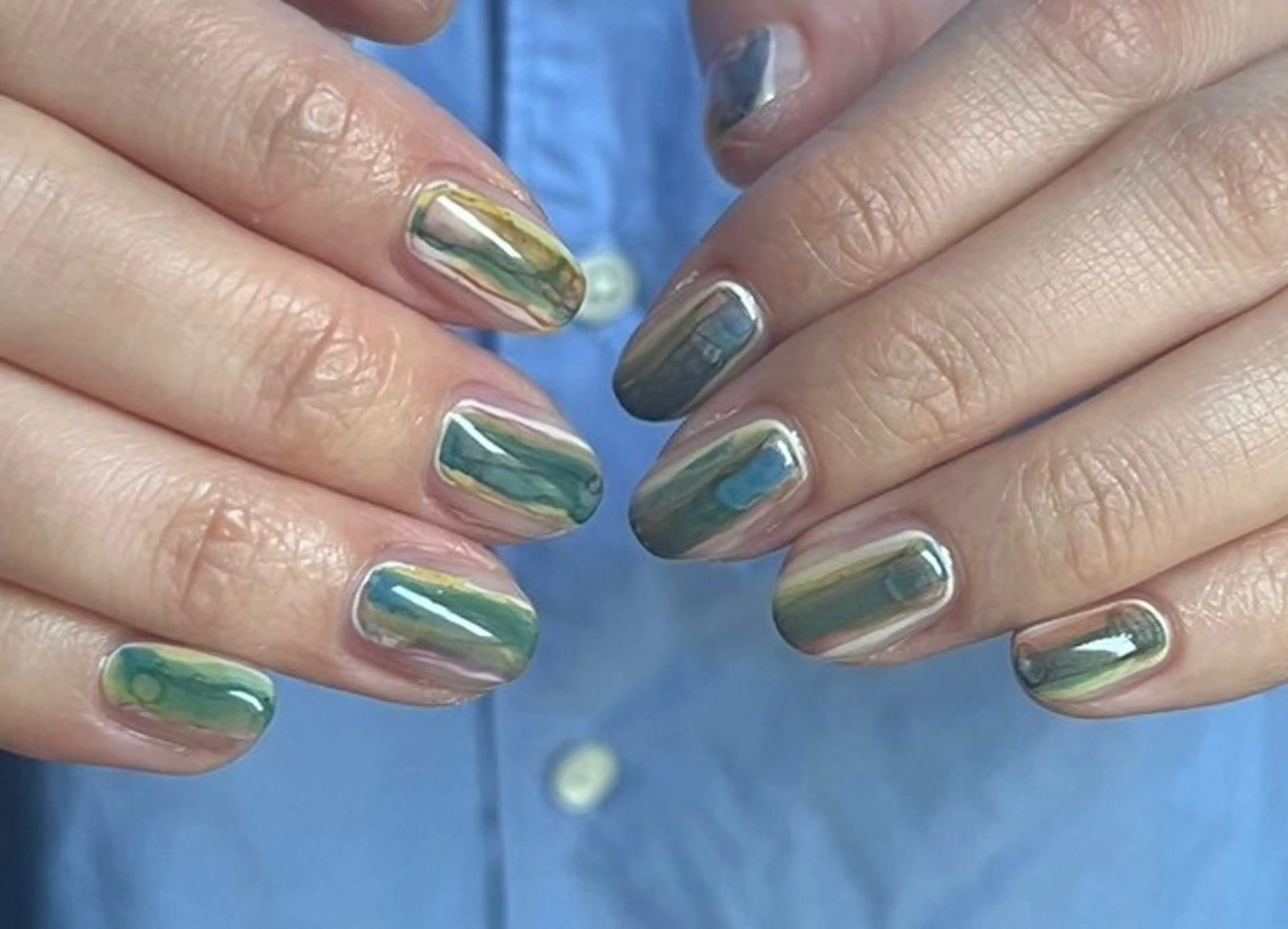 ショート ハンドネイル フットネイル @Unica_ honmachiのネイルデザイン