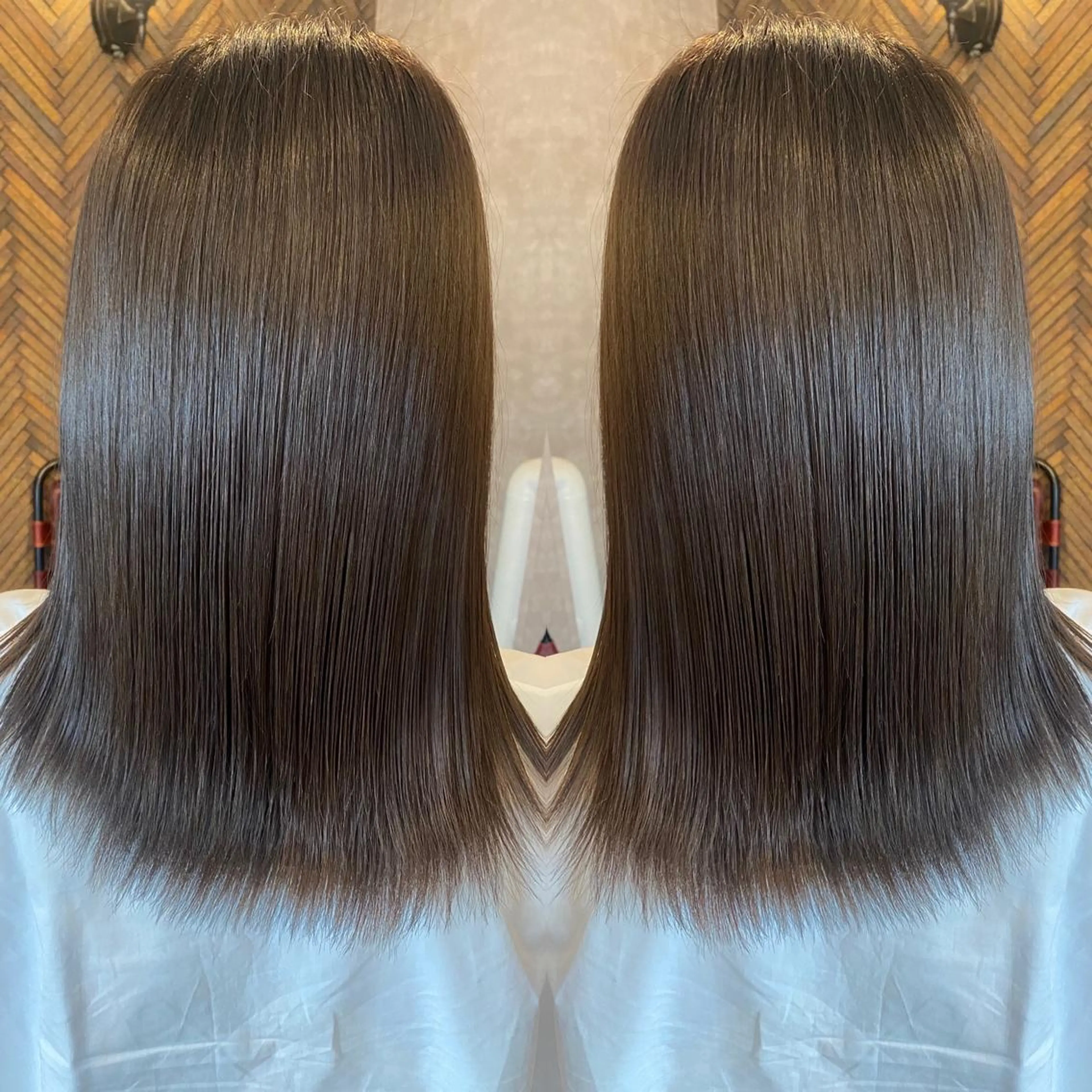 セミロング カラー カット トリートメント tocca 💜石田愛結💜のヘアスタイル