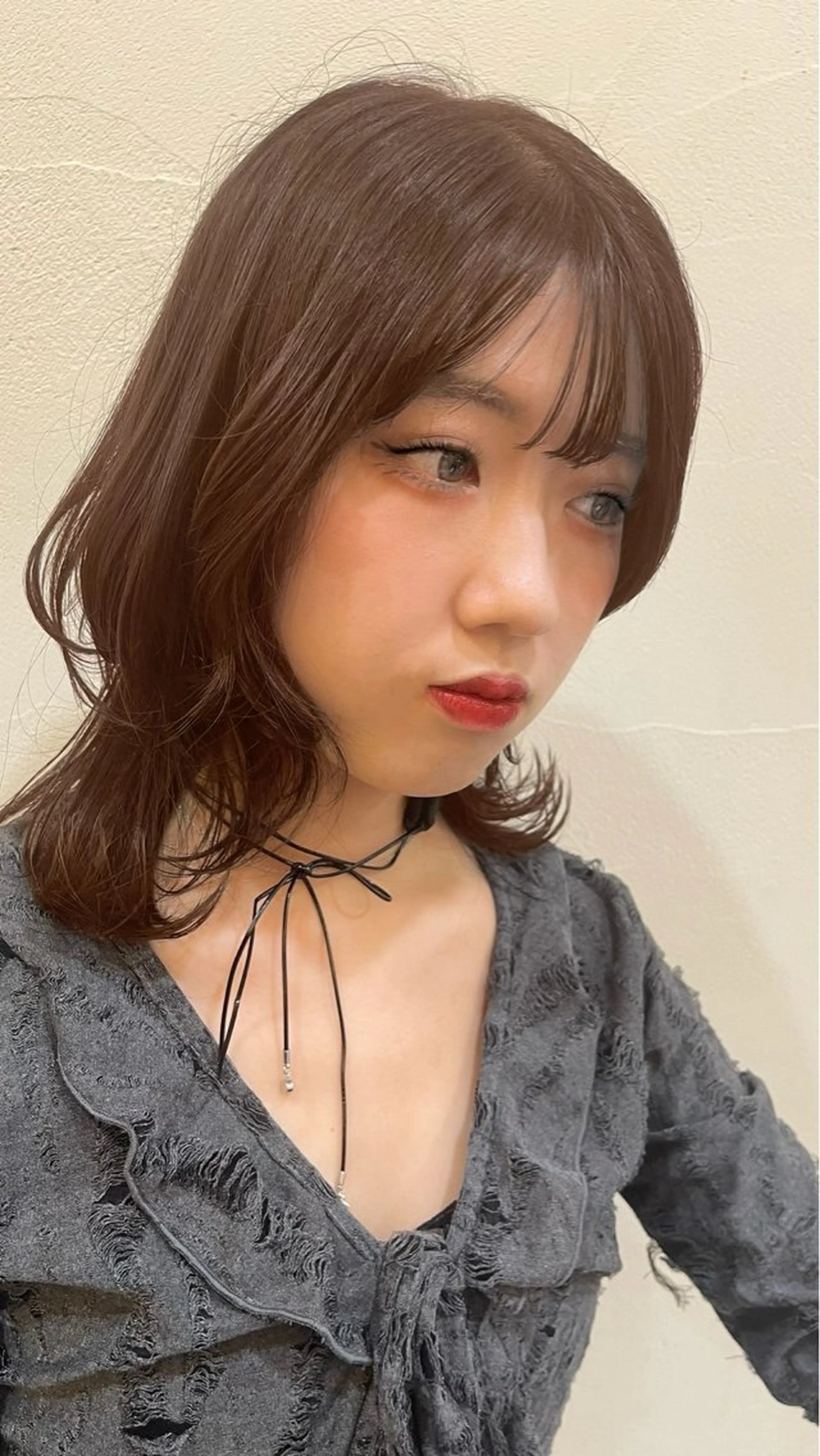 ミディアム ヘアカラー VENIRE古川店所属・端野七海 縮毛矯正のヘアスタイル