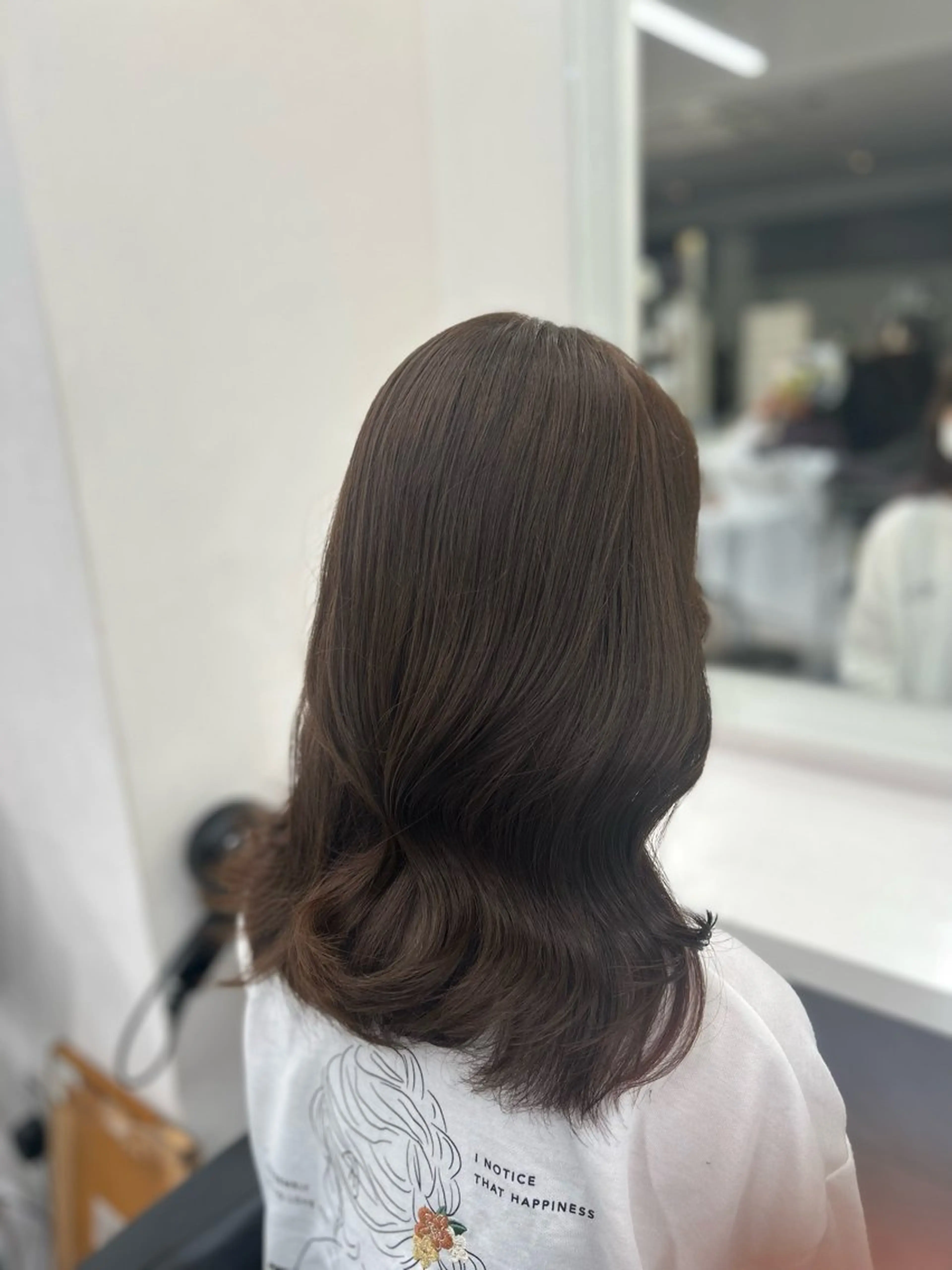 ロング カラー パーマ ヘアアレンジ メンズ キッズ ブリーチなしカラー/ ブラウン/レイヤーのヘアスタイル