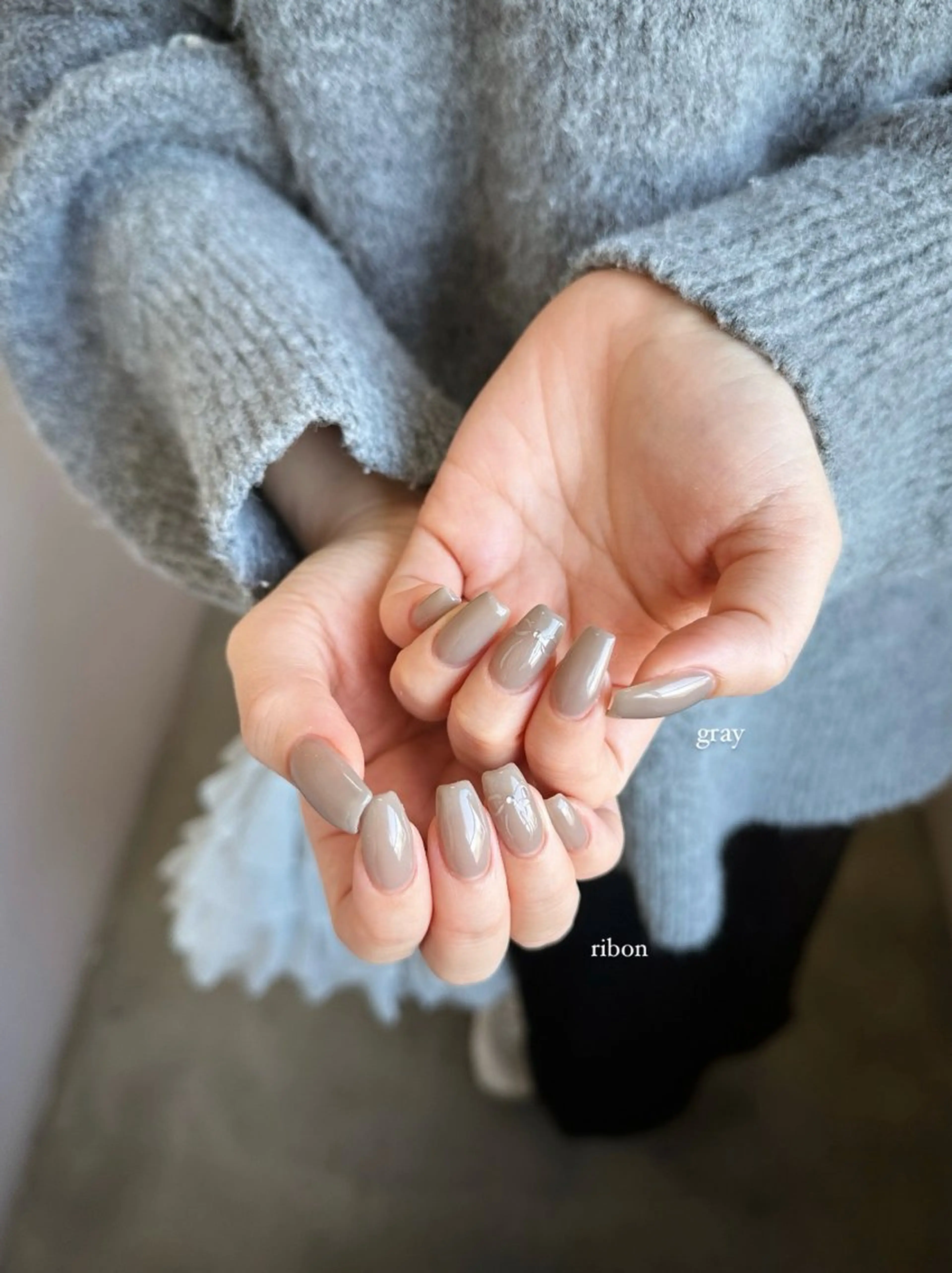 ネイル アートネイル リボン atelier design Amiのネイルデザイン