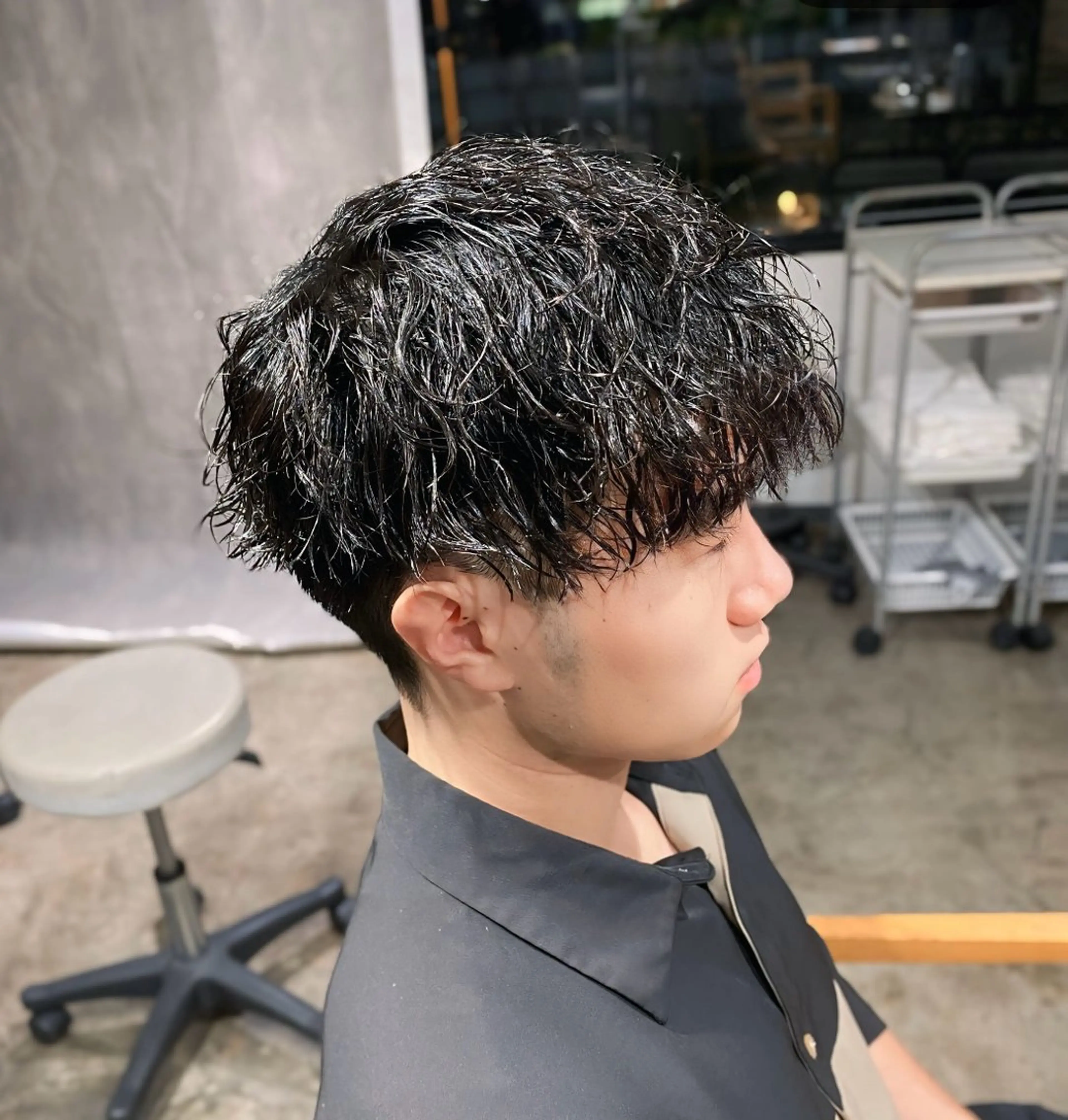 パーマ メンズ メンズパーマ 波巻きパーマ メンズパーマ 特化/中川拓也のヘアスタイル