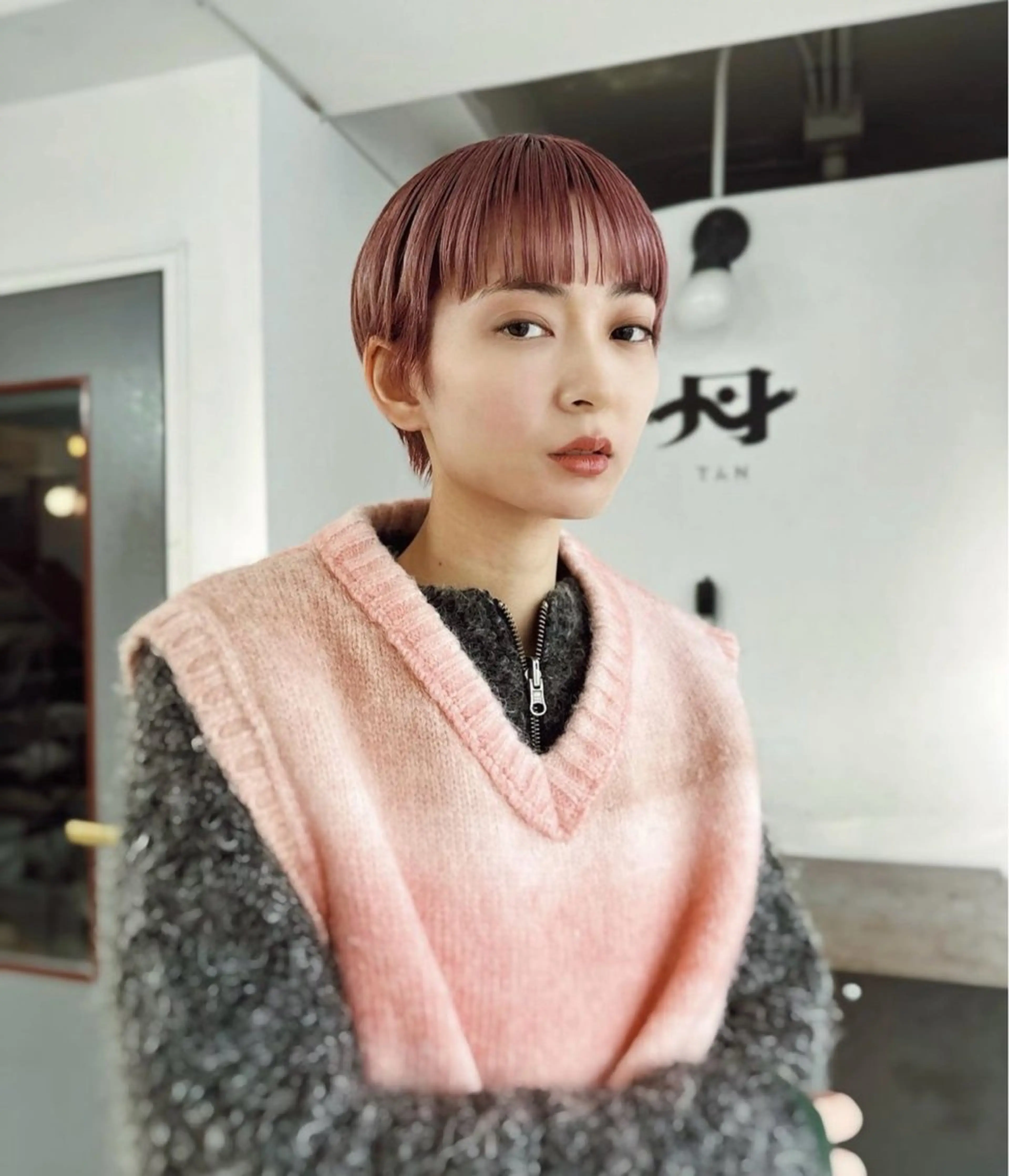 ショート オト/レイヤー/ Wカラー/メンズのヘアスタイル