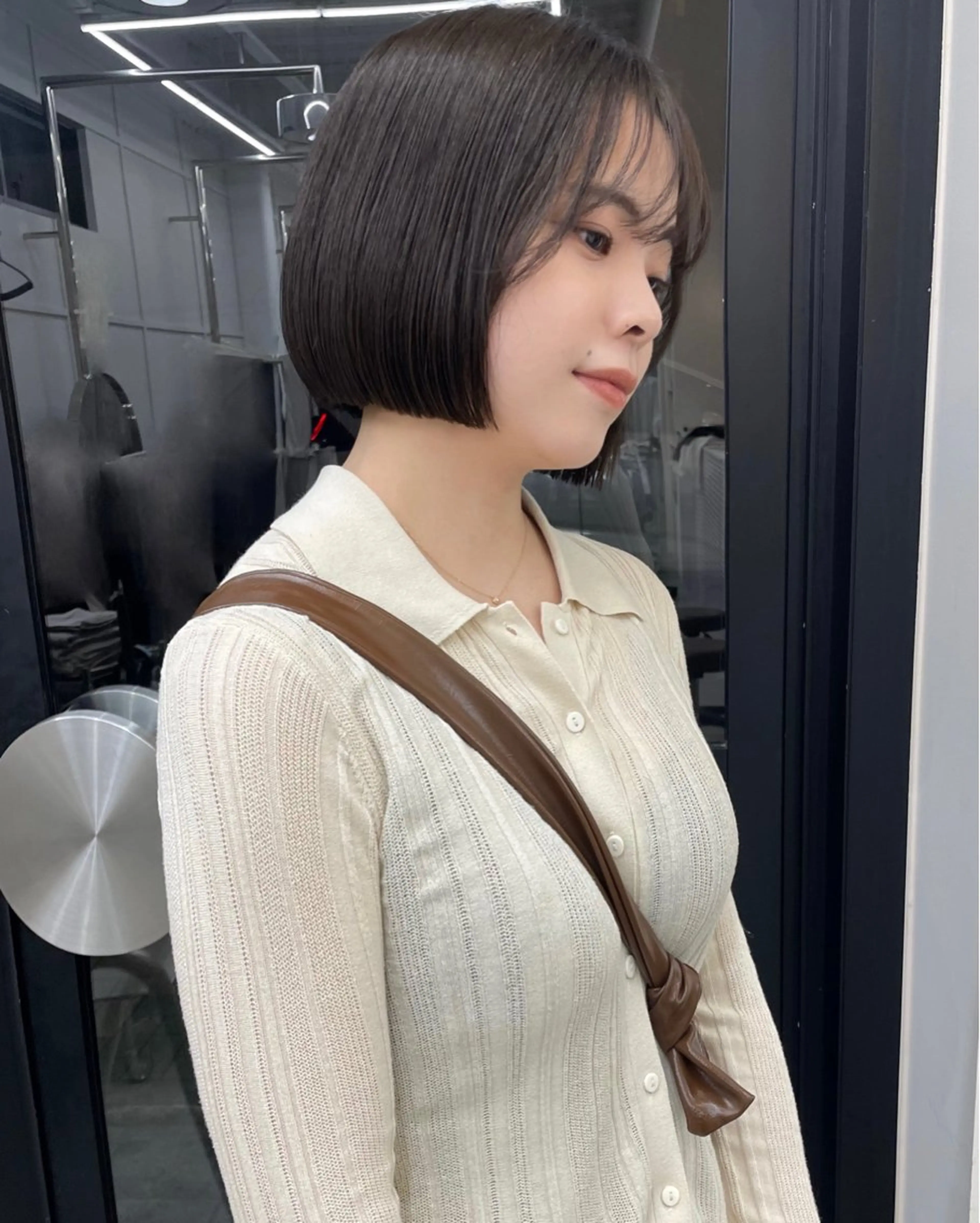 ミディアム ボブカットモデル/パ ーマ/harunaのヘアスタイル