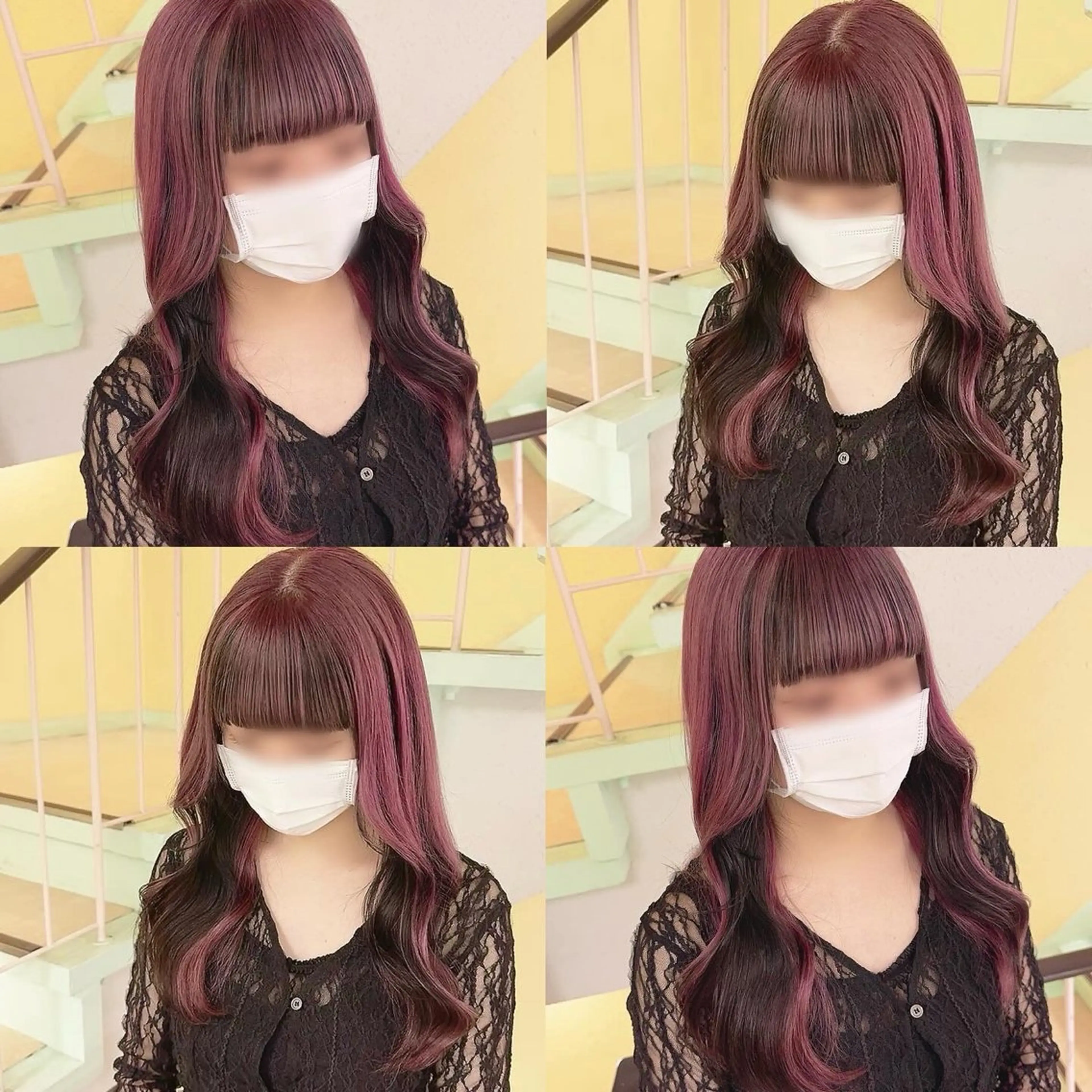 カラー ヘアカラー トリートメント 渋谷:インナーカラー ／🍒エリカ🍒のヘアスタイル