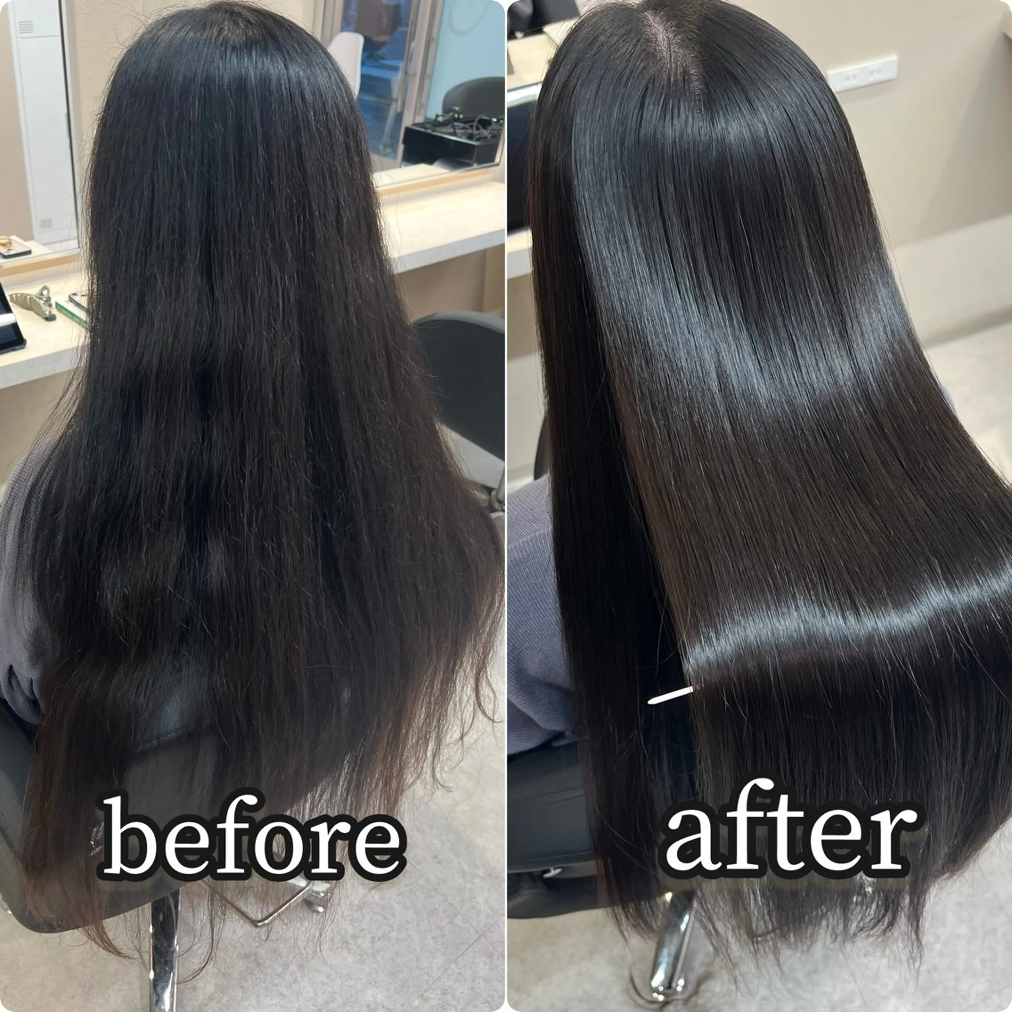 ロング 縮毛矯正 トリートメント nittio所属・高橋 知里のヘアスタイル