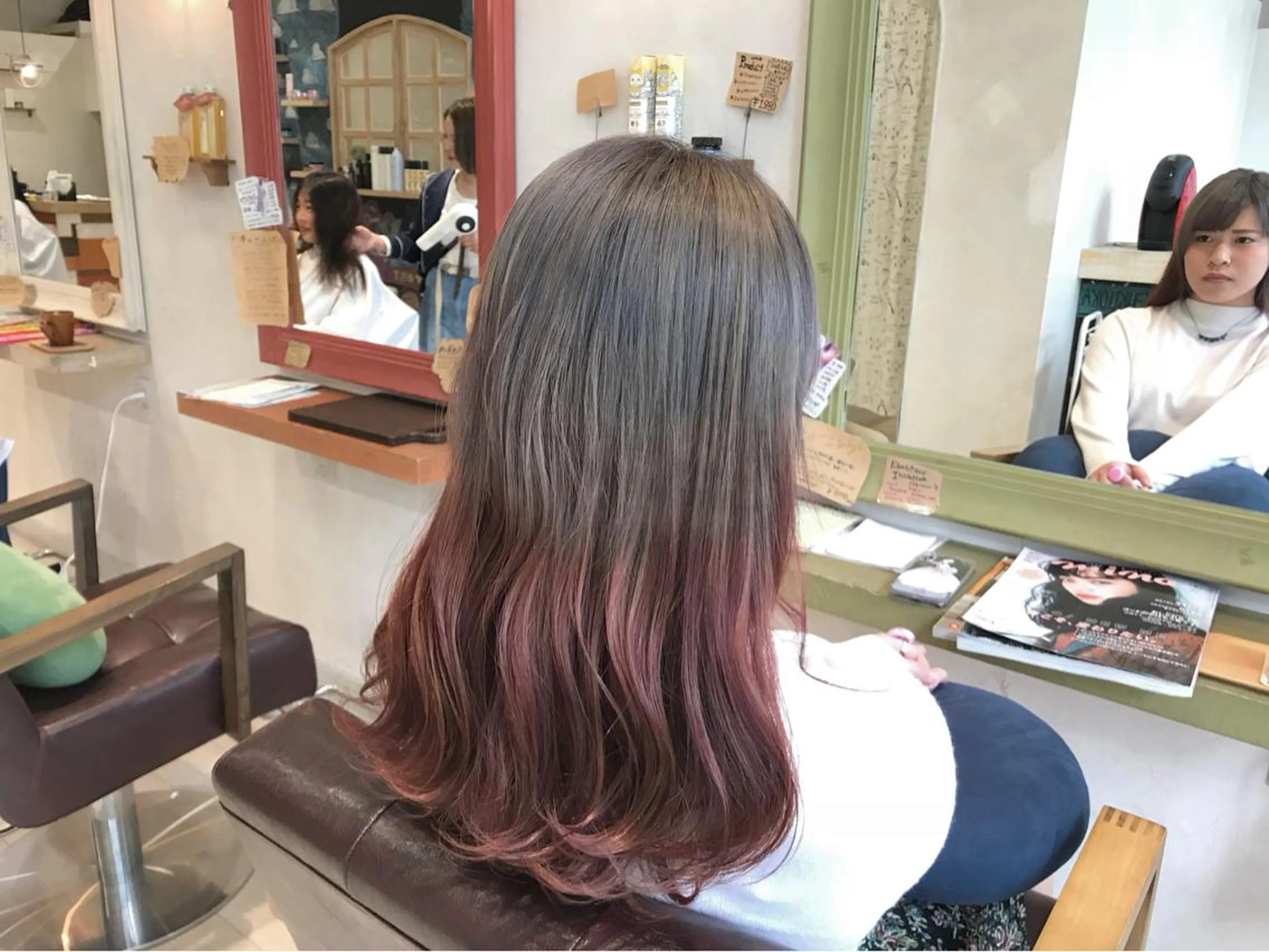 セミロング カラー ブリーチ メンズ指名多数!! SiLO 田島のヘアスタイル