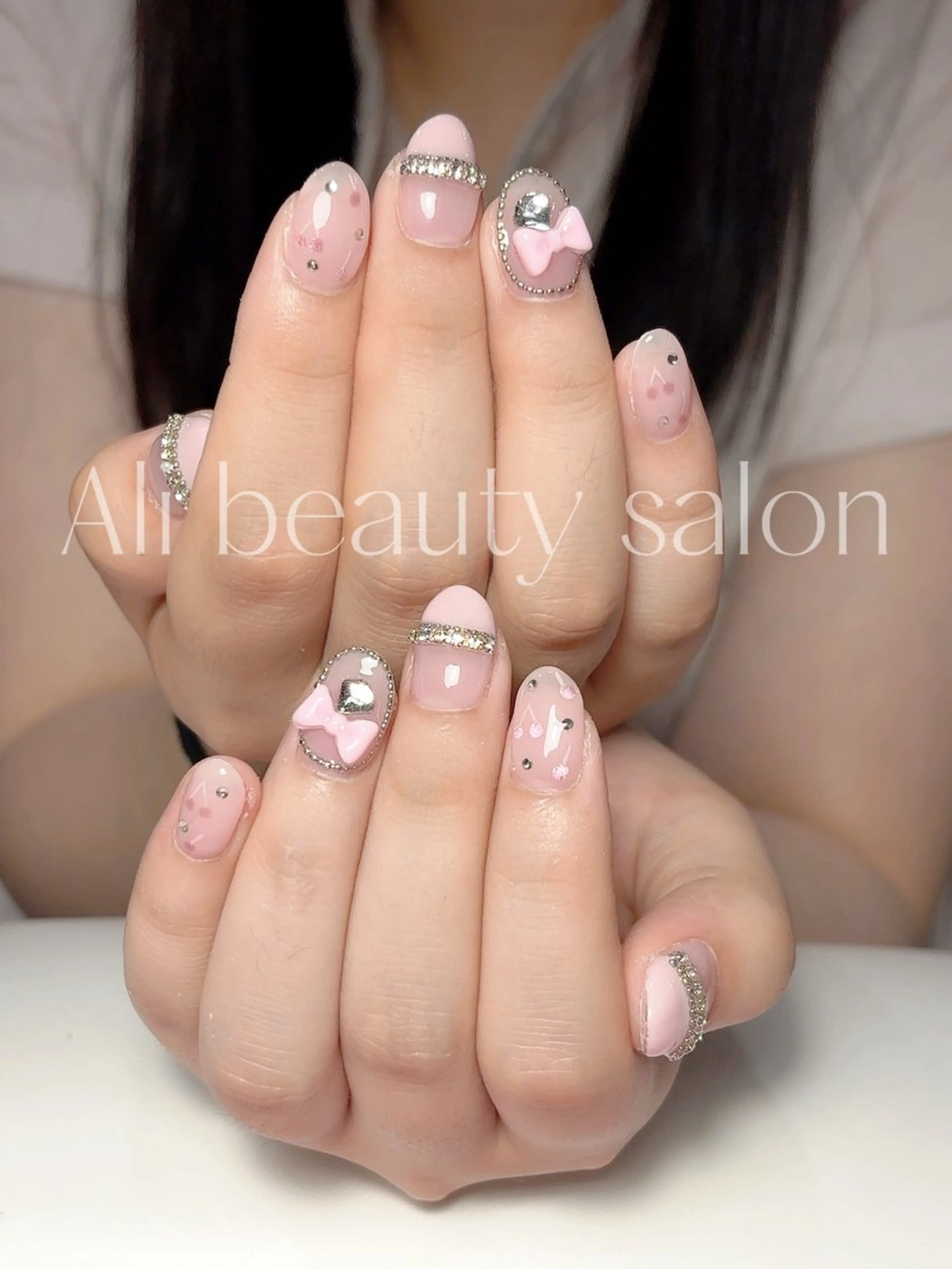 ネイル フレンチネイル 持ち込み ハンドネイル Ali 新小岩 ネイル専門のネイルデザイン