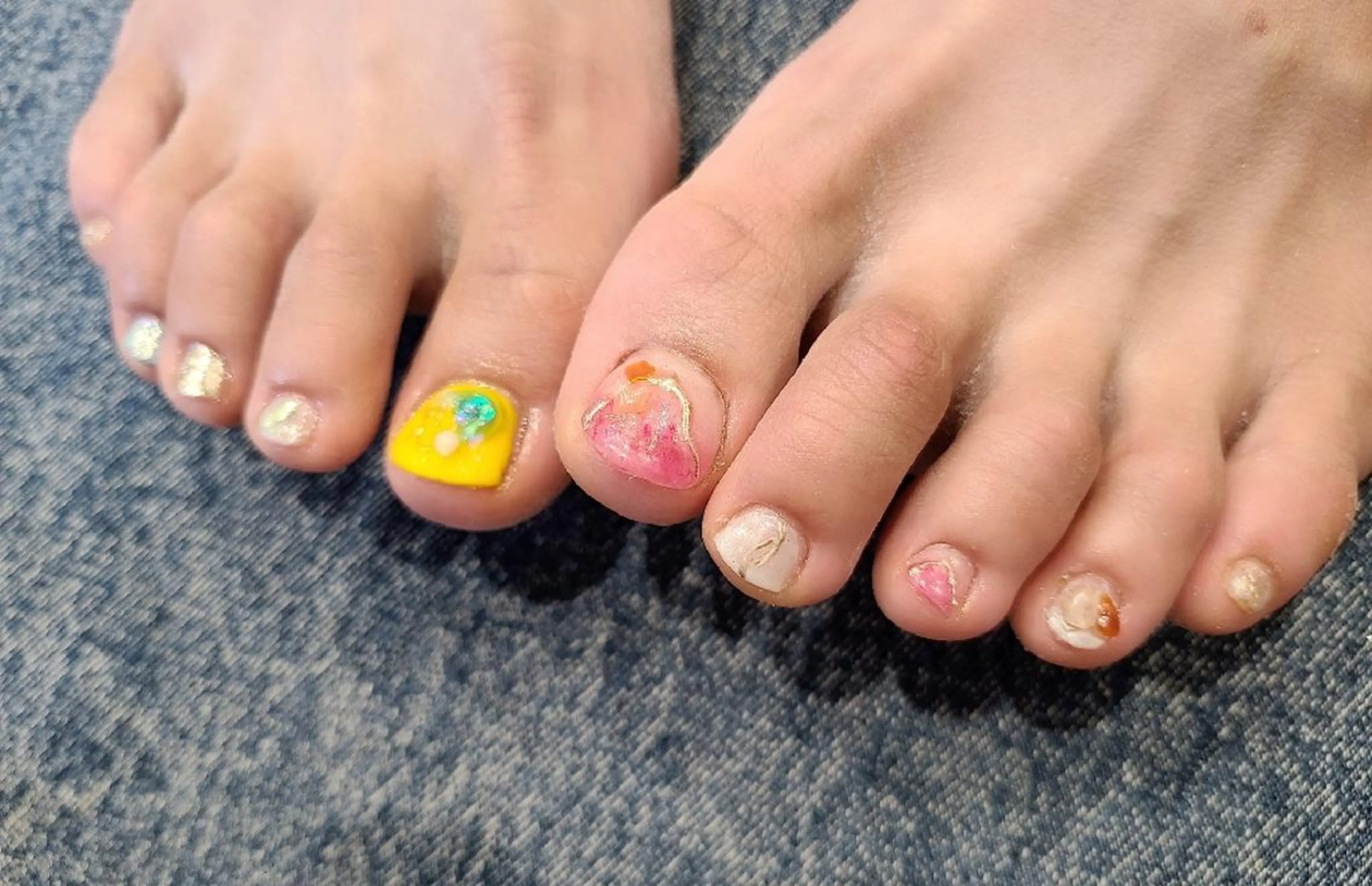 ネイル 夏ネイル フットネイル 関口 友菜のヘアスタイル