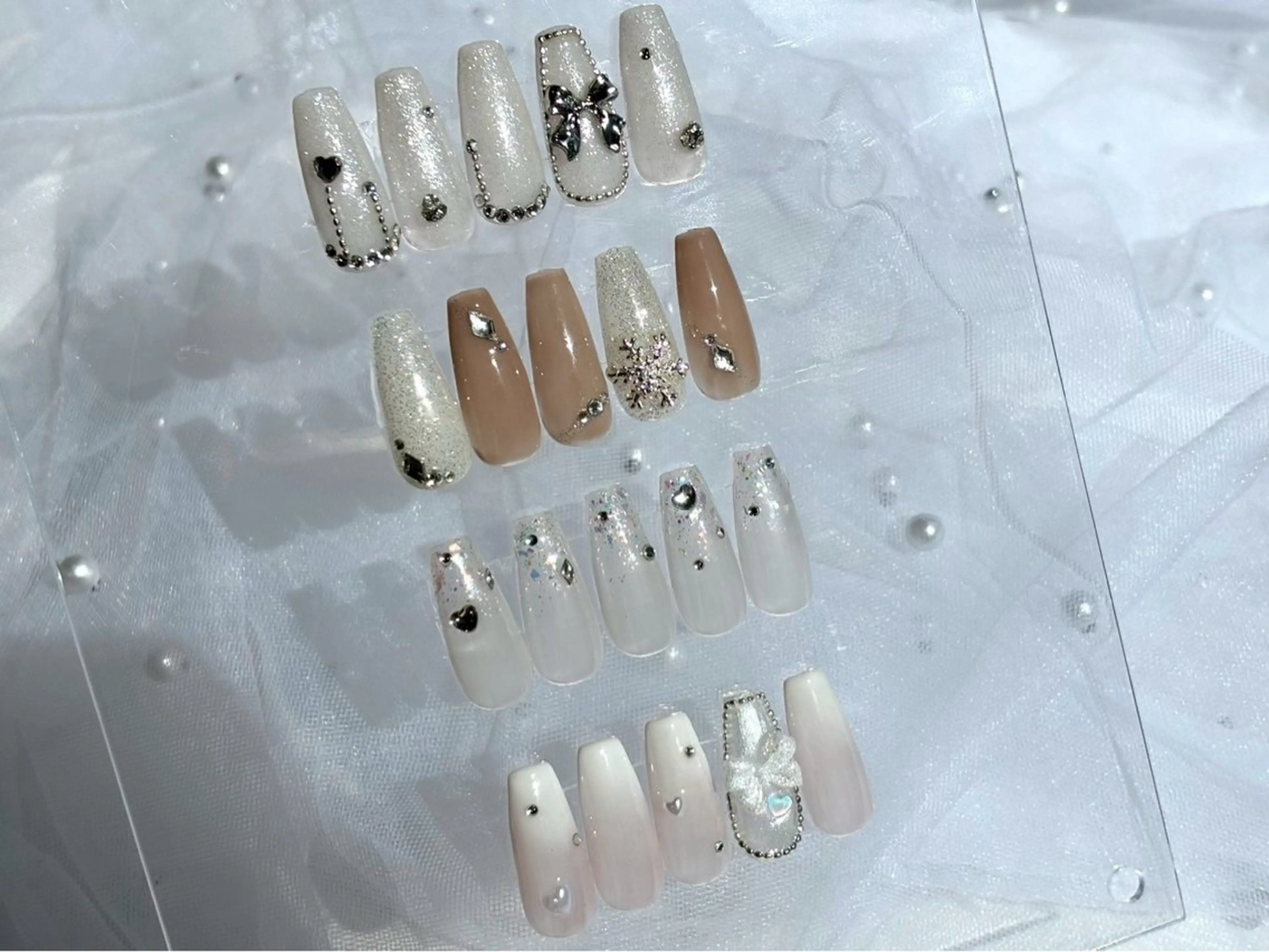 【hand】オフありwinter design ❄️🎀🤍¥3900 (120分)の写真