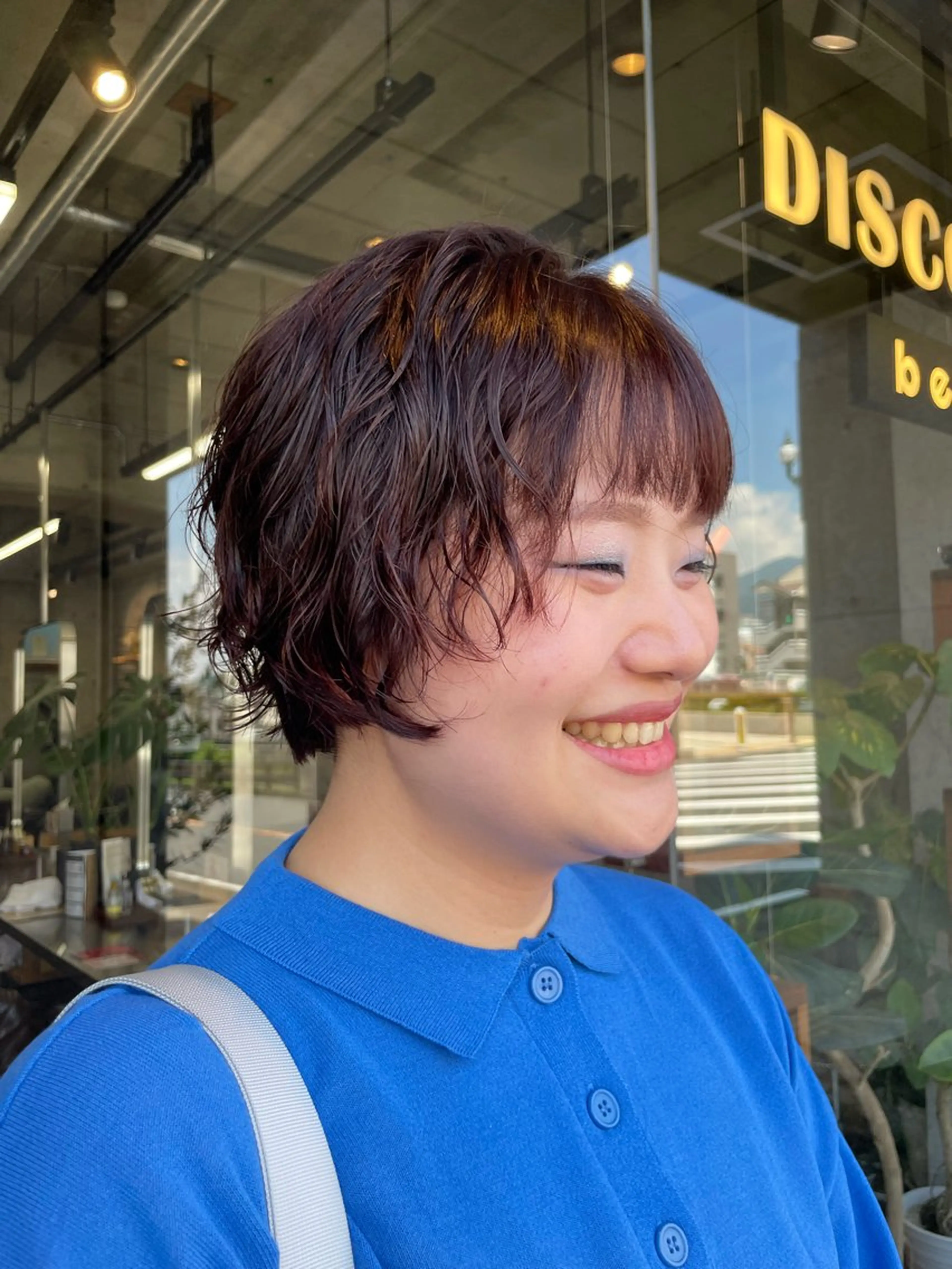 ショート カラー パーマ カット パーマ スタイリスト /YUNAのヘアスタイル