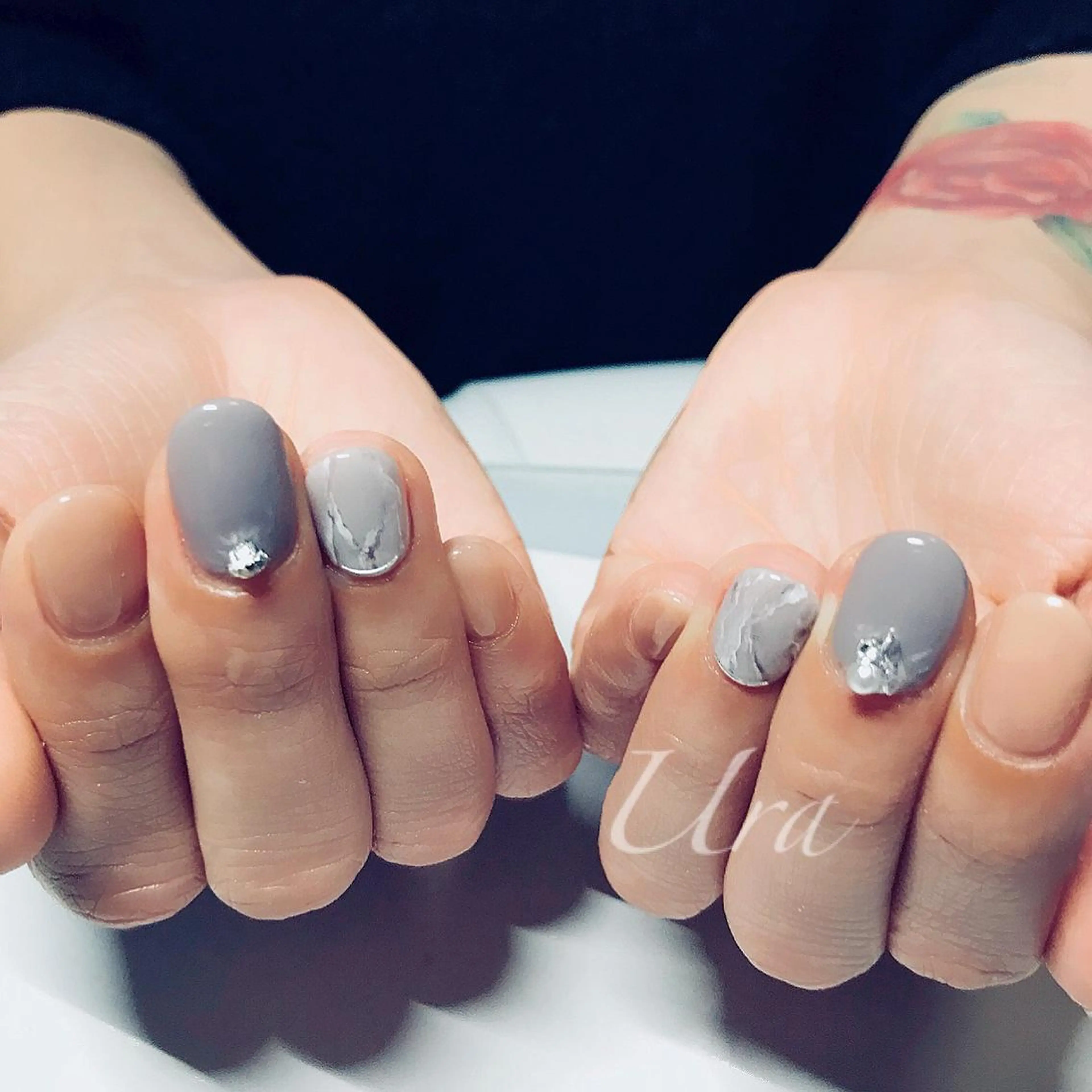 ネイル 大理石ネイル(マーブル) UrakoNail 《nail》のネイルデザイン