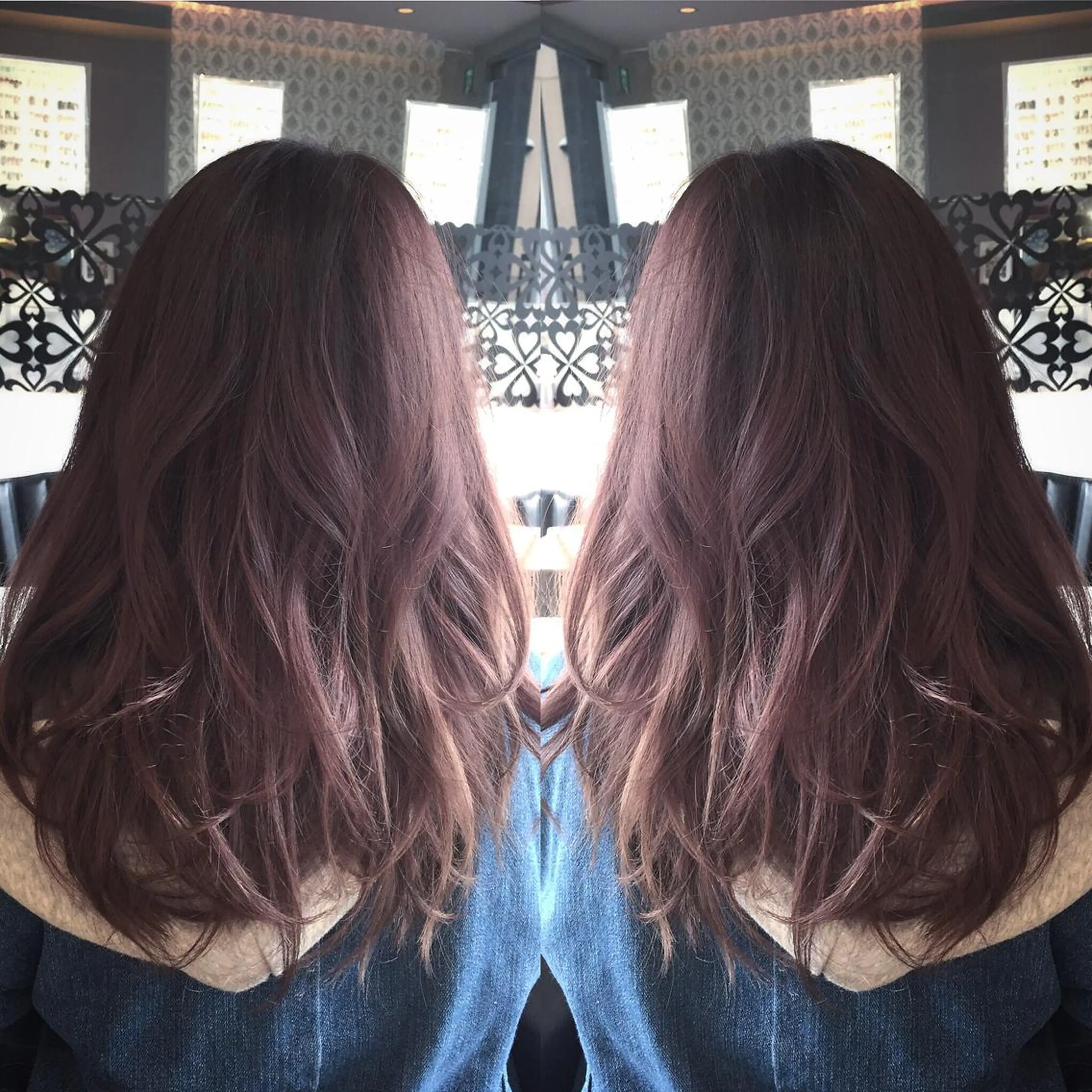 セミロング ロング カラー アッシュ グラデーションカラー ラベンダーカラー ラベンダーアッシュ ピンクカラー Men's BIRTH by happiness 梅田中崎町店所属・メンズ特化美容師 カラー専門ぺーターのヘアスタイル