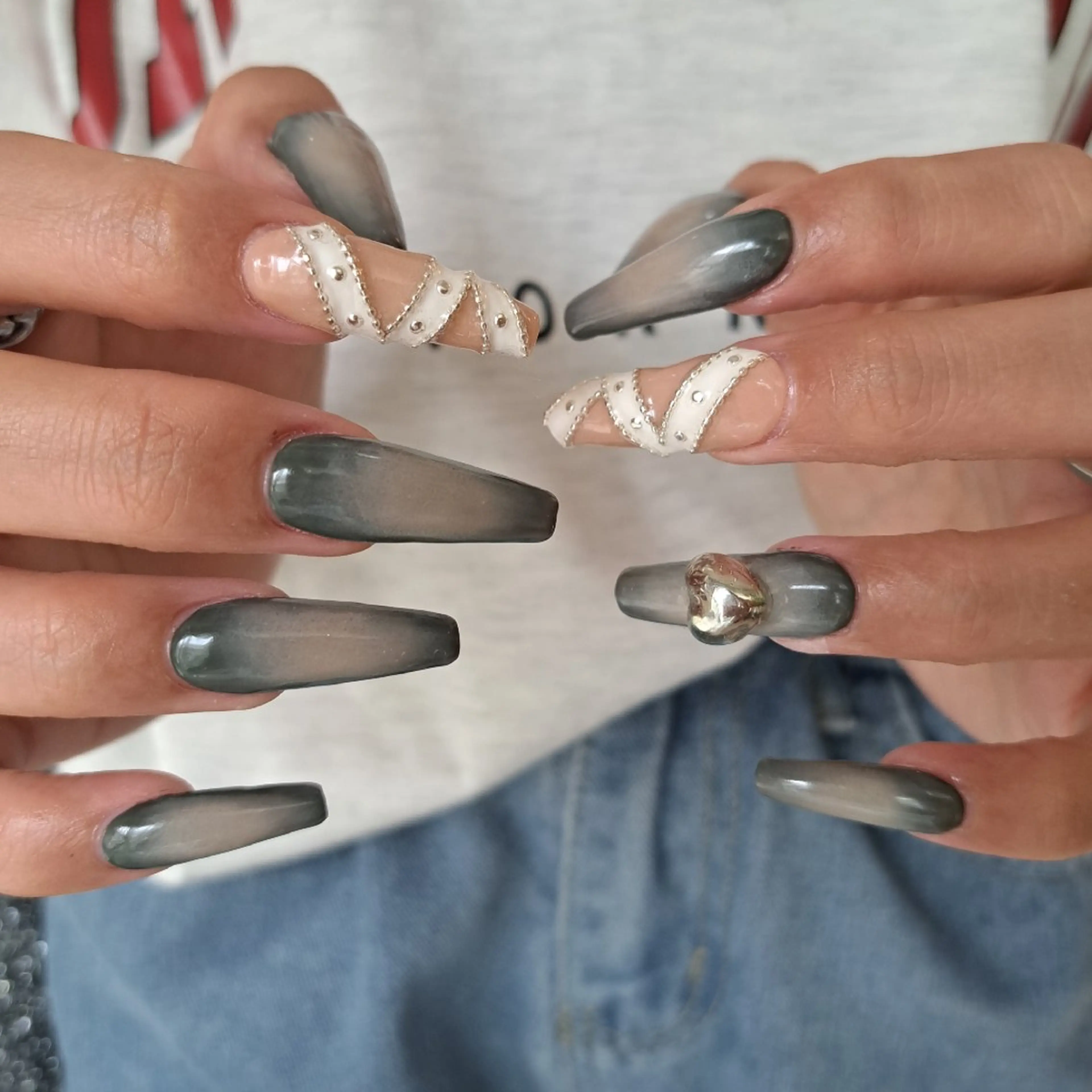 ネイル 長さ出し ロングネイル スカルプネイル Nail mood /アートし放題のネイルデザイン