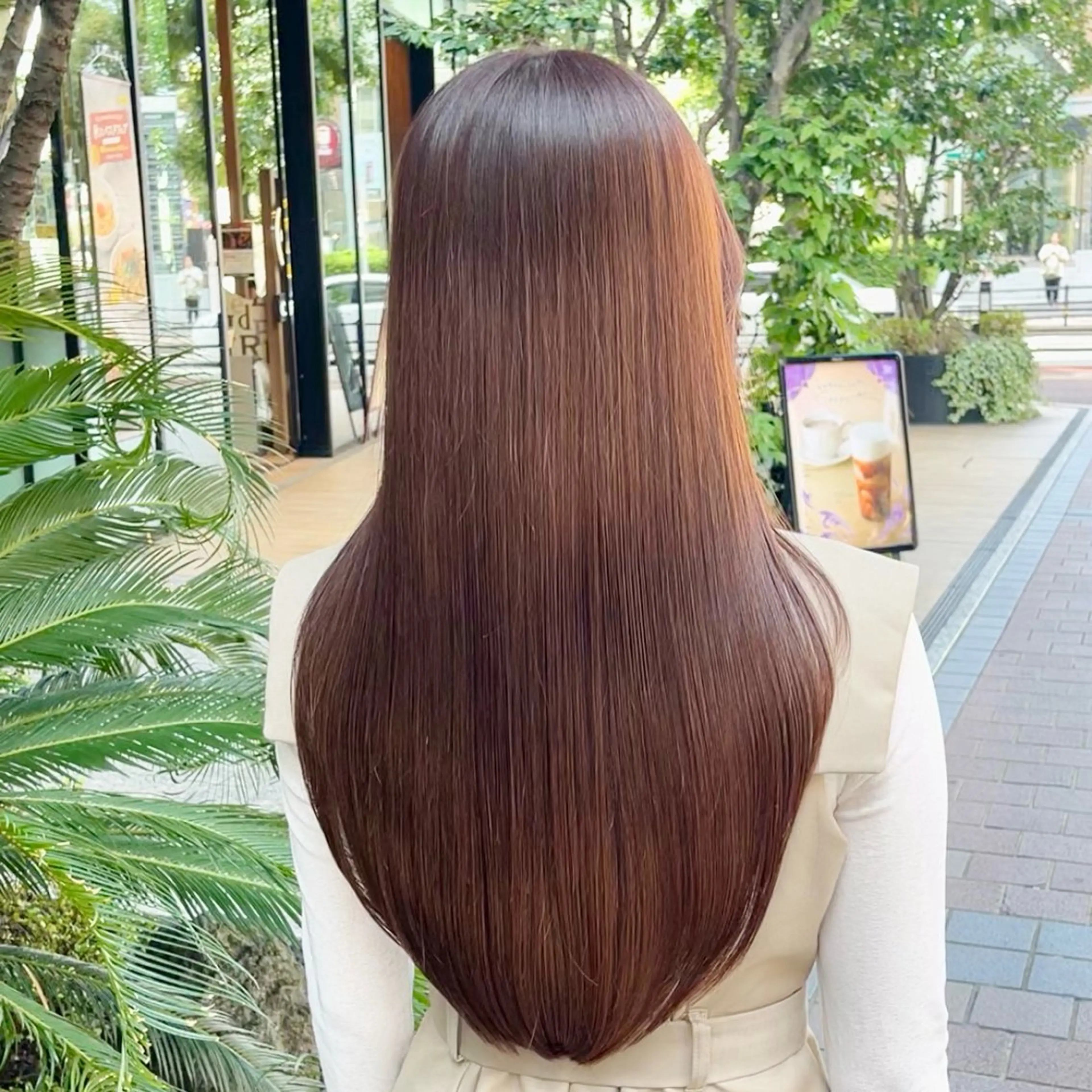 ロング 縮毛矯正 船津 天 /縮毛矯正/髪質改善のヘアスタイル