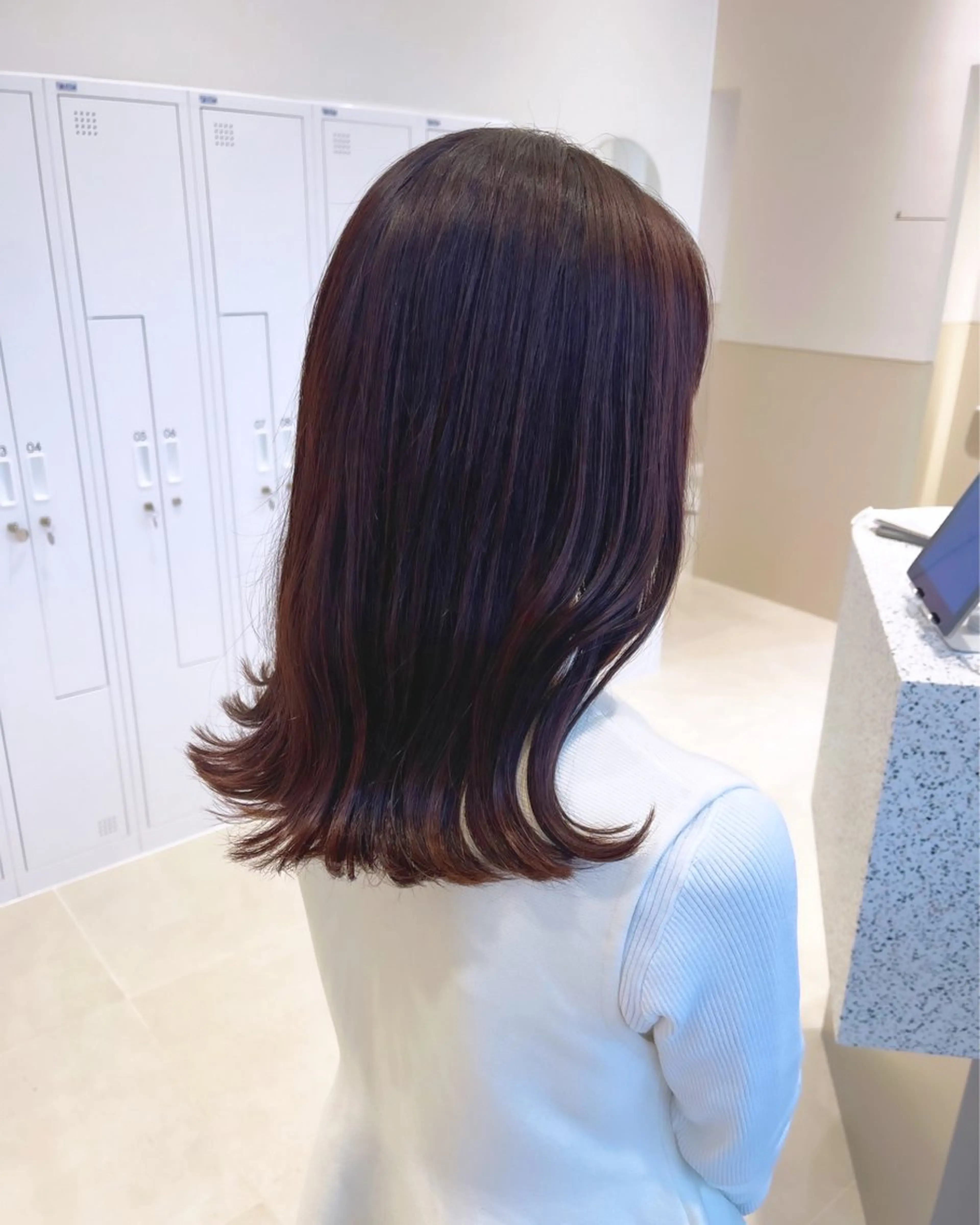 セミロング カラー カット ヘアカラー SALOWIN京都河原町suite店所属・うる艶カラー/ 髪質改善/arisaのヘアスタイル