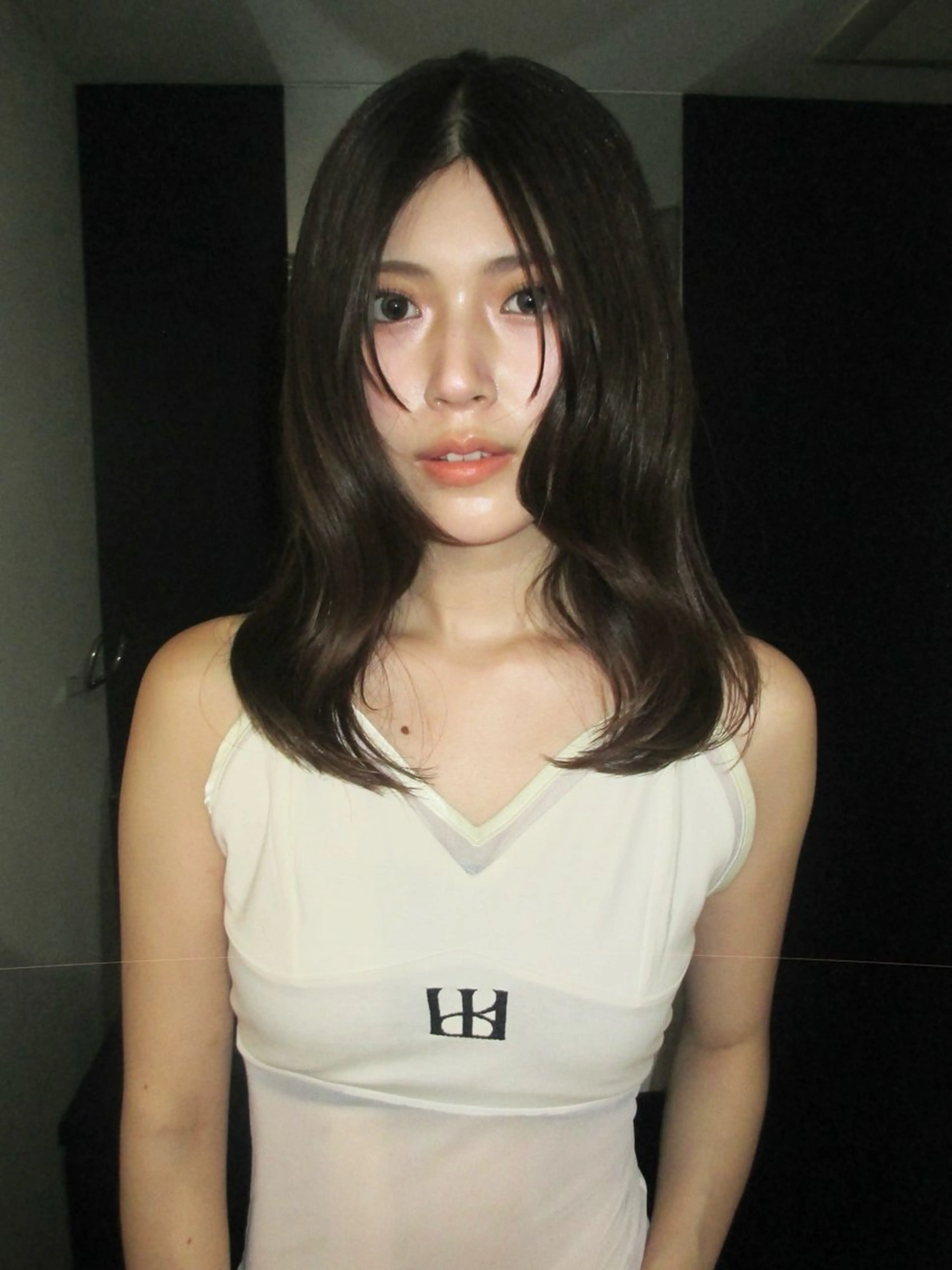 セミロング カラー ヘアアレンジ ヘアカラー minto/ 似合わせ/ハイトーンのヘアスタイル