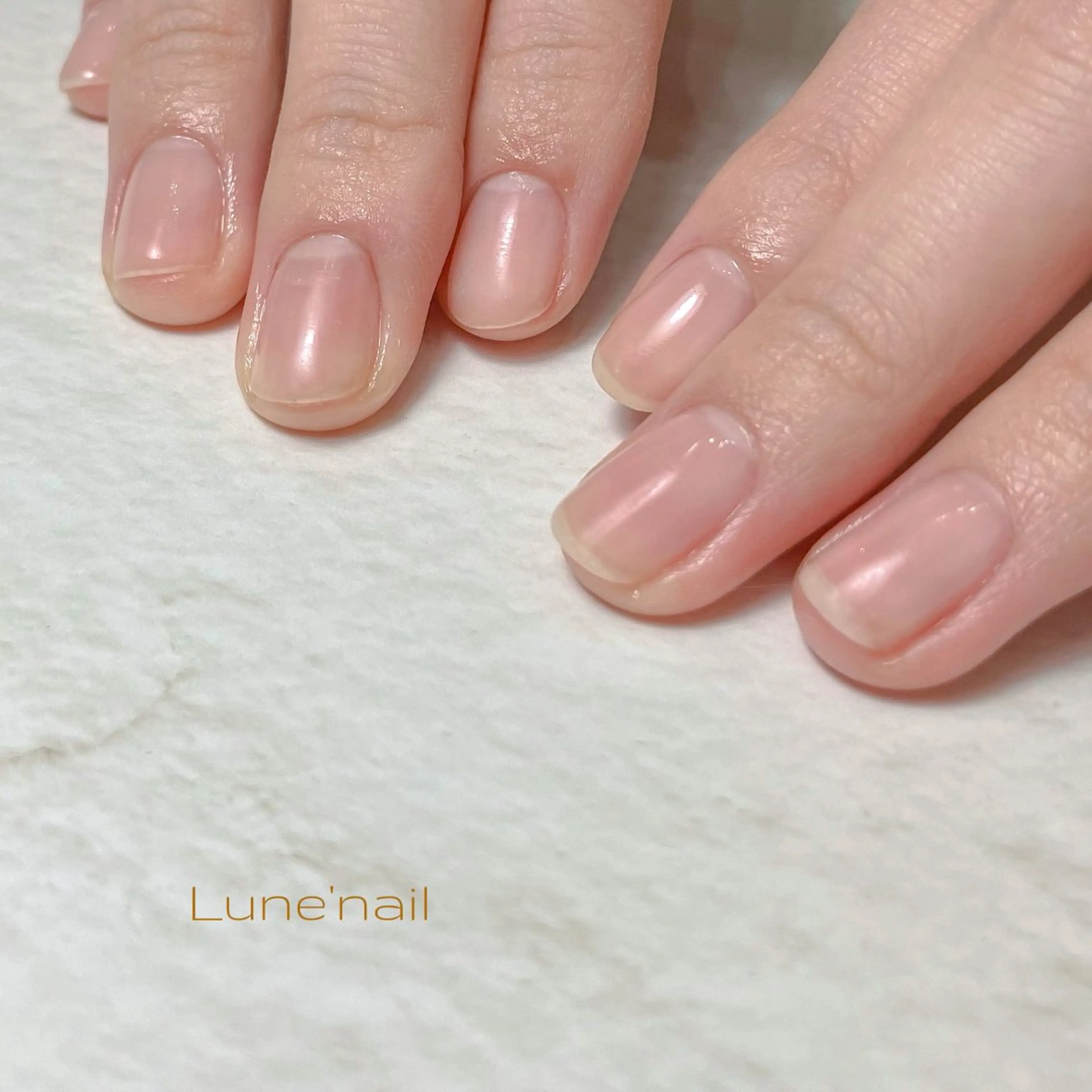 ネイル クリアネイル ジェルネイル ハンドネイル Private nail salon Lune【リュヌ】所属・nail salon tomoのネイルデザイン