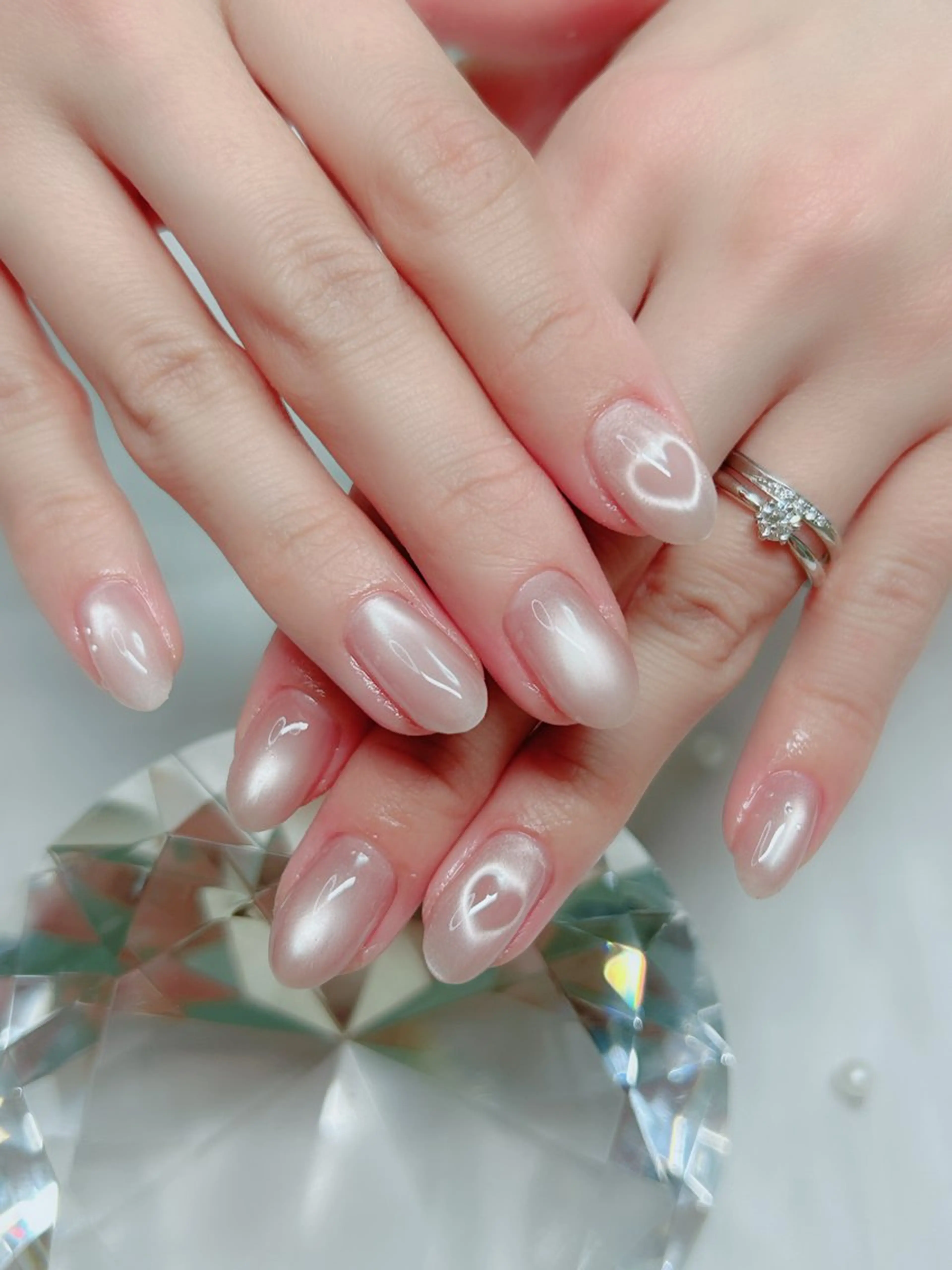 ネイル アートネイル フレンチネイル ジェルネイル グラデーション マグネットネイル ハンドネイル Cute Tips nailのネイルデザイン