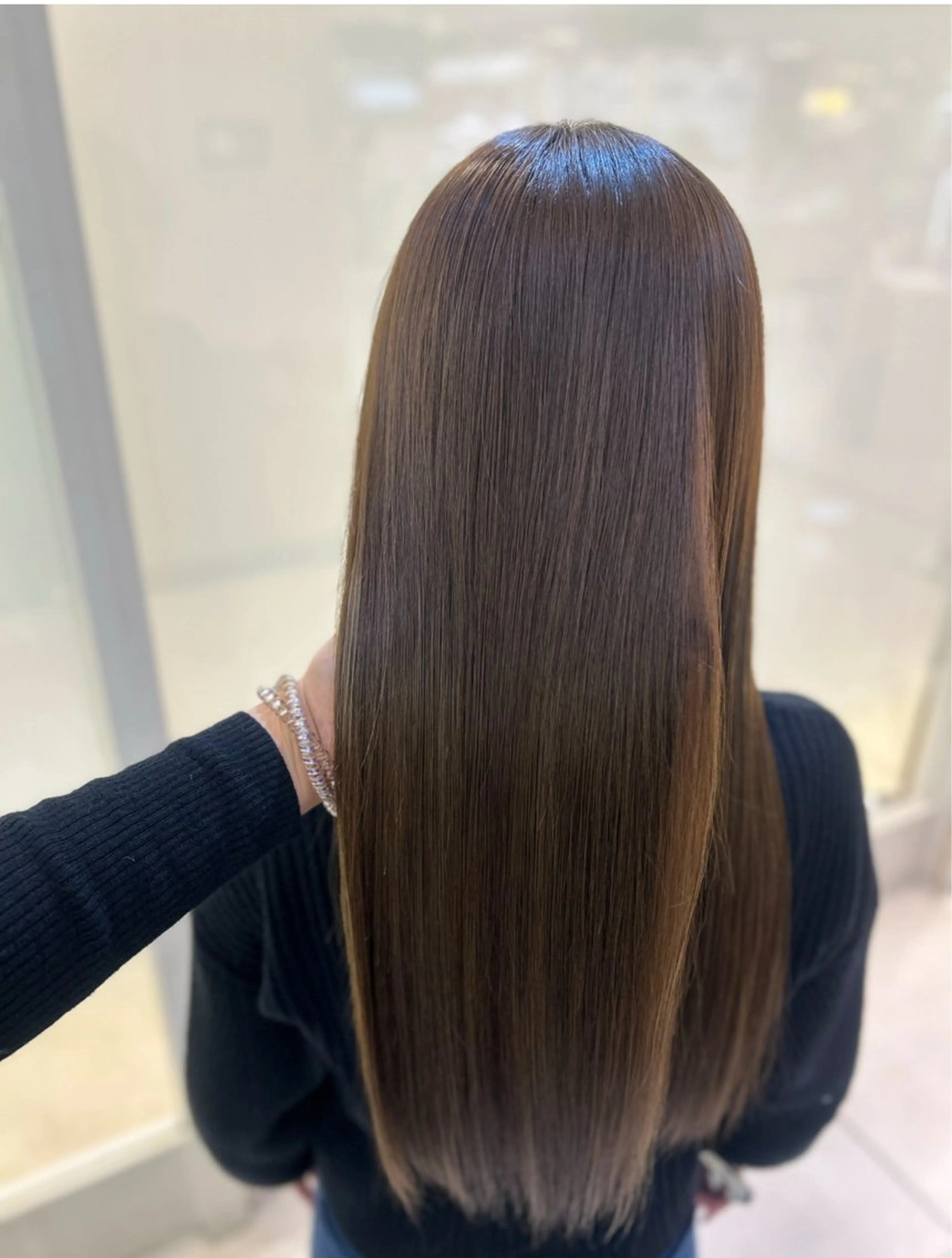 ロング パーマ 縮毛矯正 トリートメント パーソナルな髪質改善 縮毛矯正ササキナツミのヘアスタイル