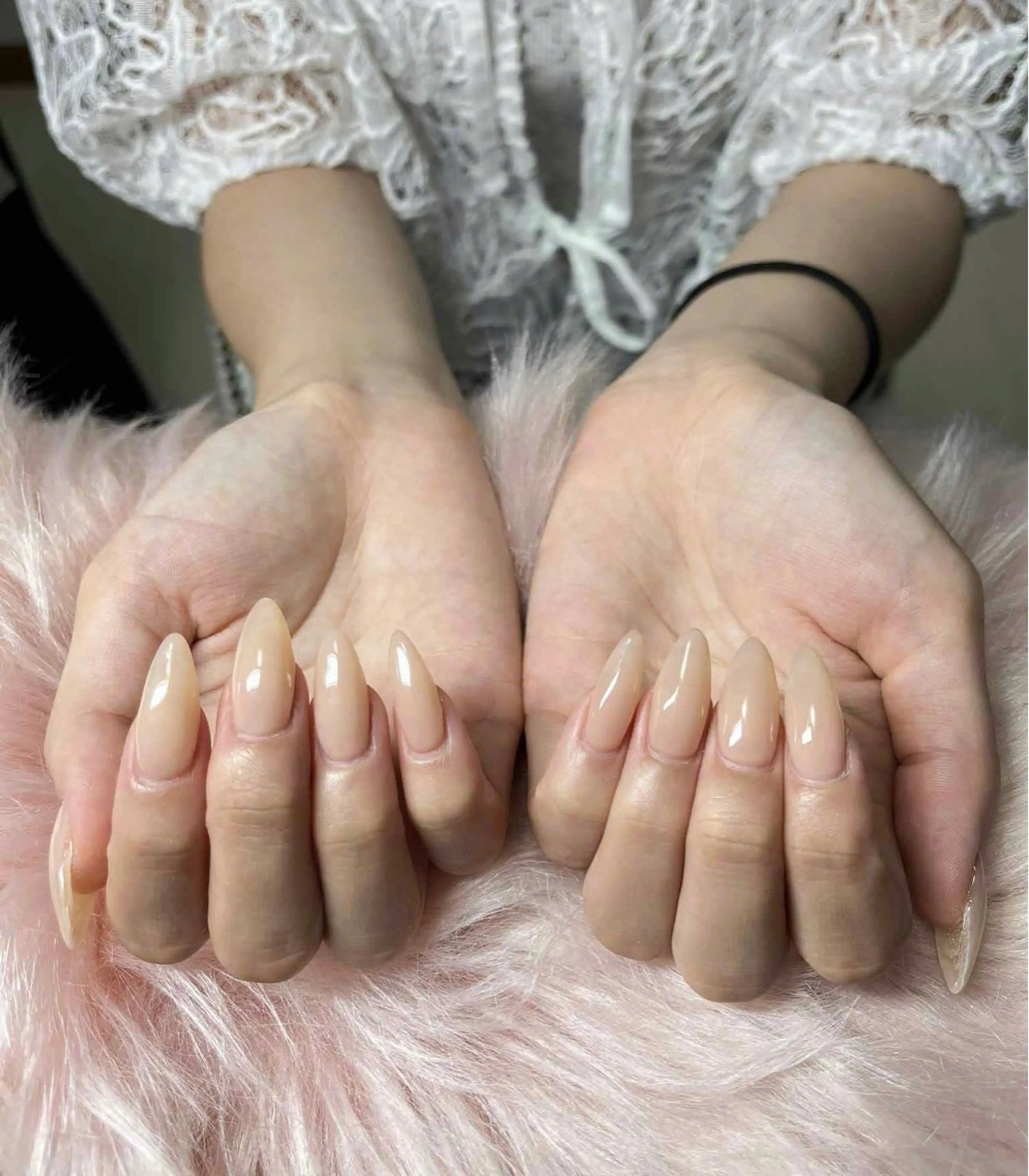 ネイル オーロラネイル フレンチネイル ジェルネイル ハロウィン キラキラネイル ハンドネイル H.baby Nail Salonのネイルデザイン