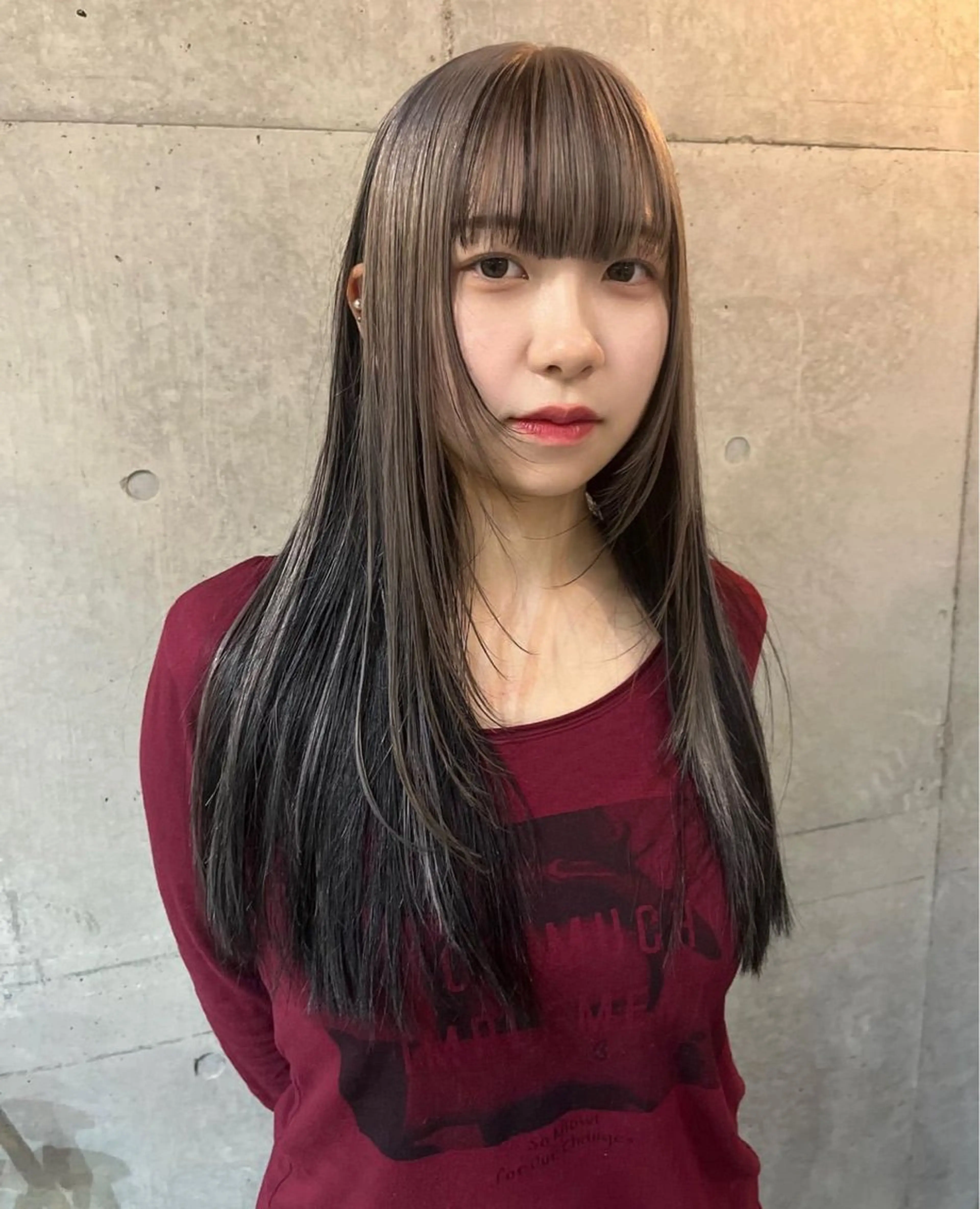 ロング カラー 韓国ヘア/ボブ/レ イヤー/ EMIRIのヘアスタイル
