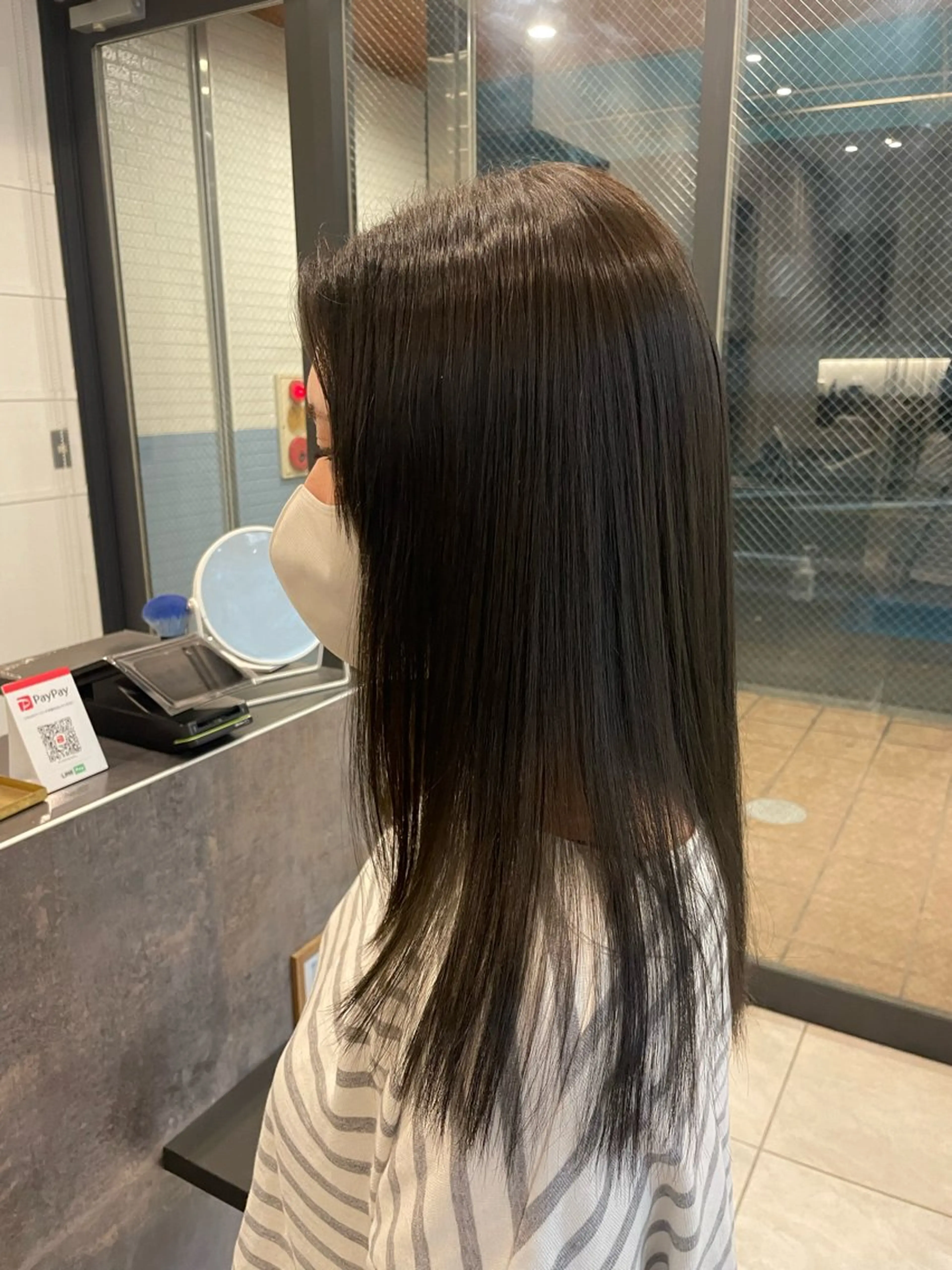 おしゃれ染めセミロングカラー💛の写真