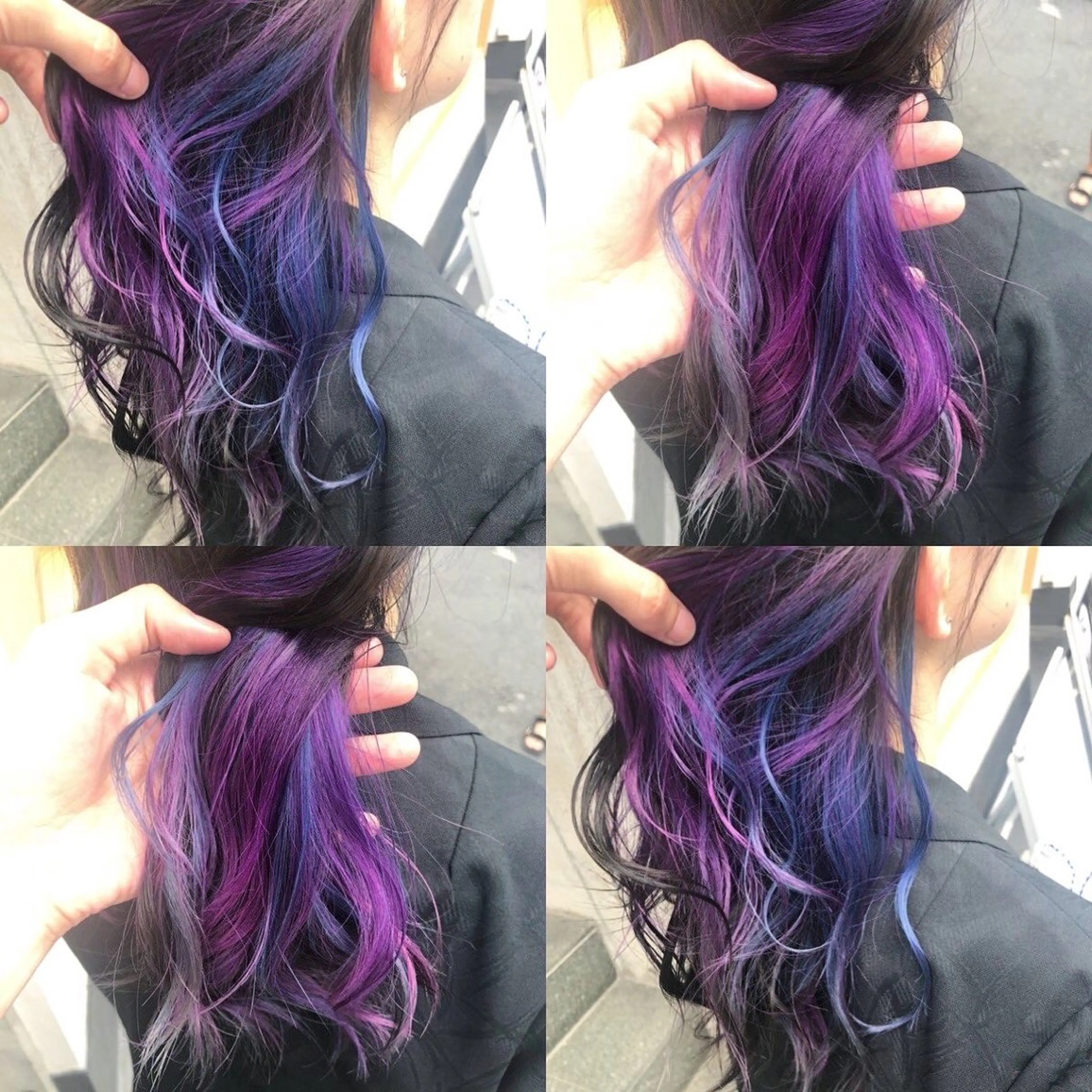 ロング カラー ブリーチ イヤリングカラー インナーカラー ユニコーンカラー カット ヘアカラー トリートメント 原宿サロン代表 デザインカラー伊藤卓のヘアスタイル