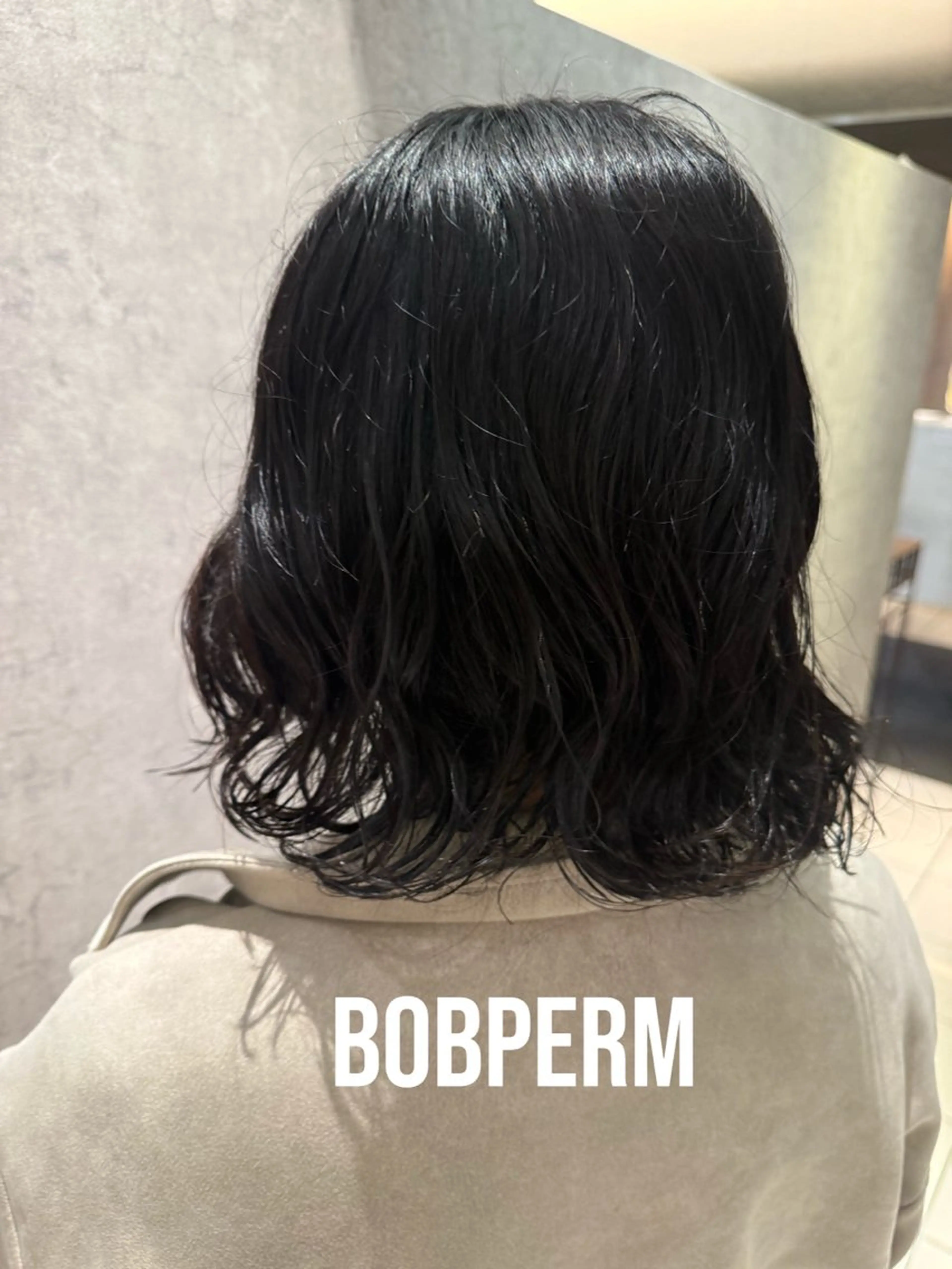 ミディアム ミディアムパーマ ボブ パーマ cura所属・ボブパーマ RIN⋆⸜🔔⸝‍⋆のヘアスタイル