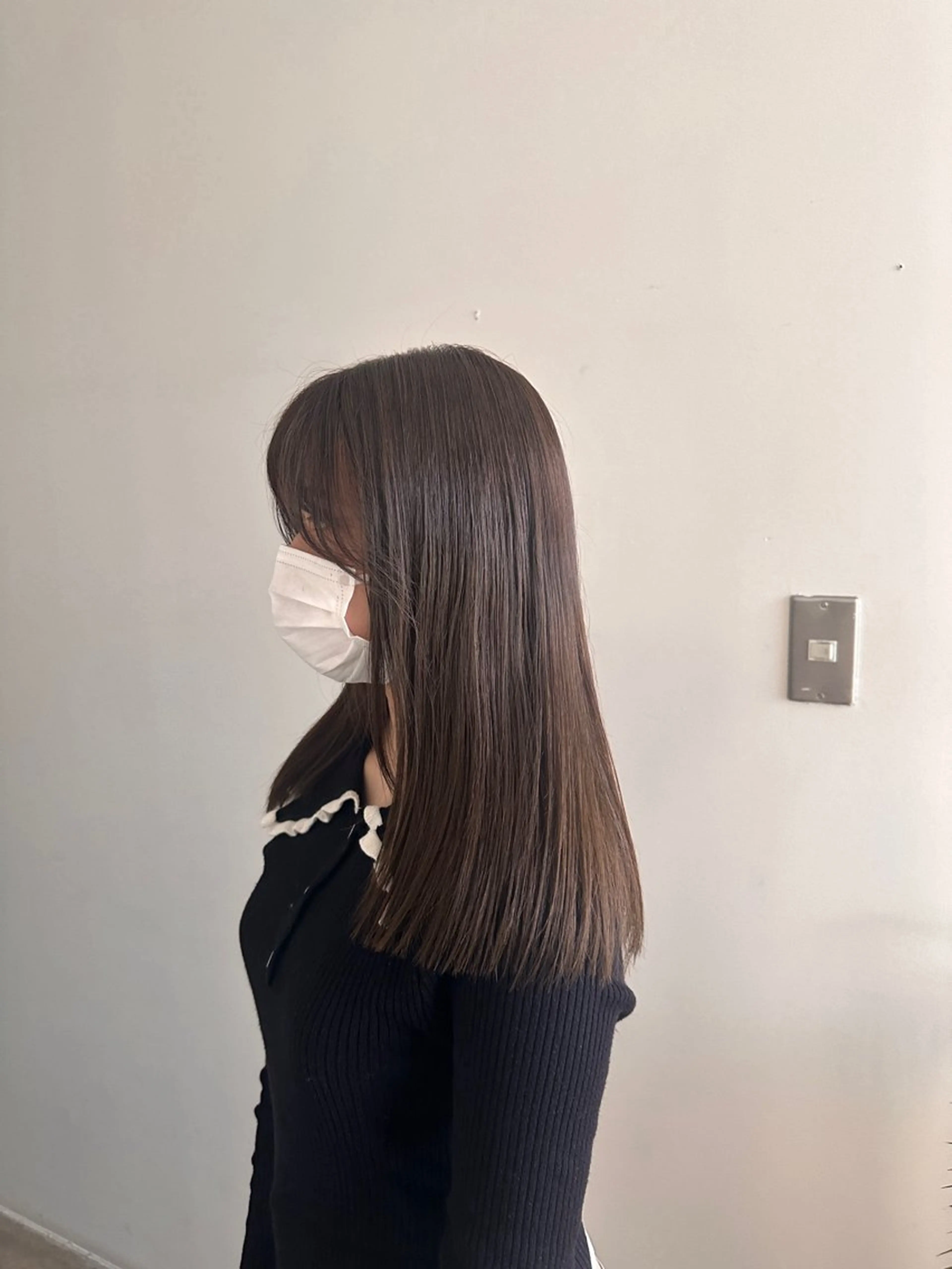 セミロング カラー 髪質改善/似合わせ カラー/レイヤーのヘアスタイル