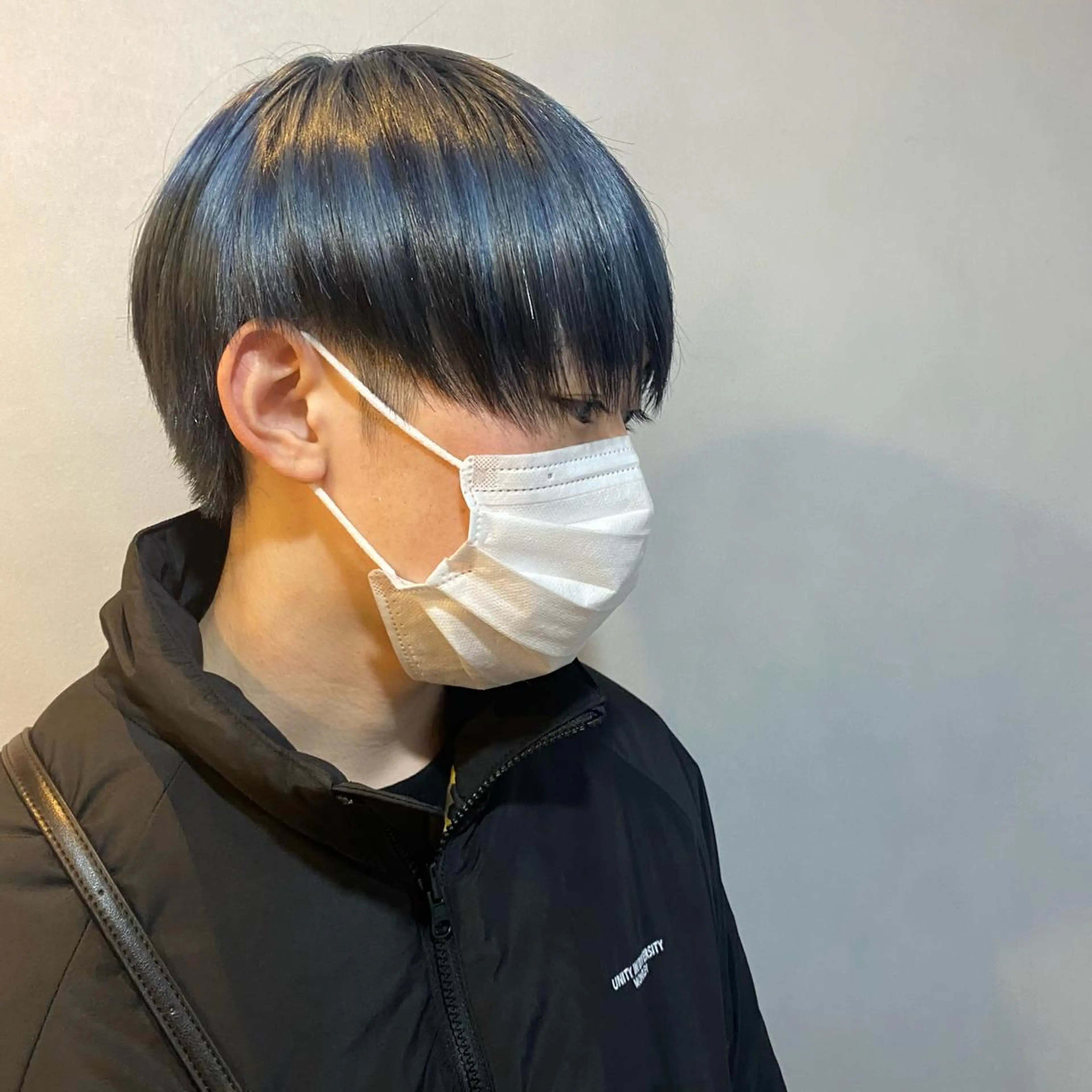 ショート カラー メンズ ネイビーカラー カット ヘアカラー 🪐SOURCE 塚口　シマブクロ🪐のヘアスタイル