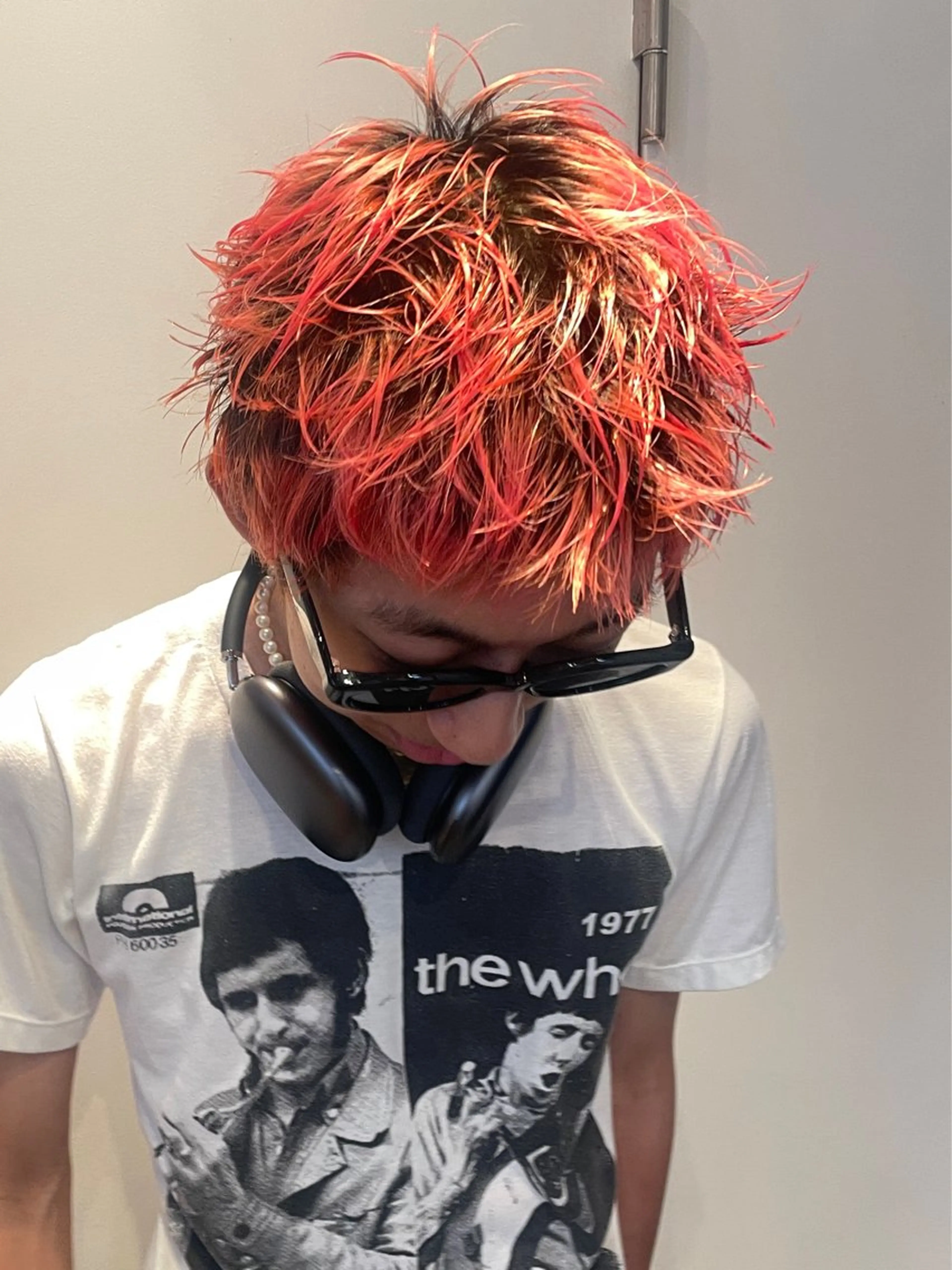 ショート カラー メンズ カット ヘアカラー トリートメント RIN／韓国ヘア レイヤーカットのヘアスタイル