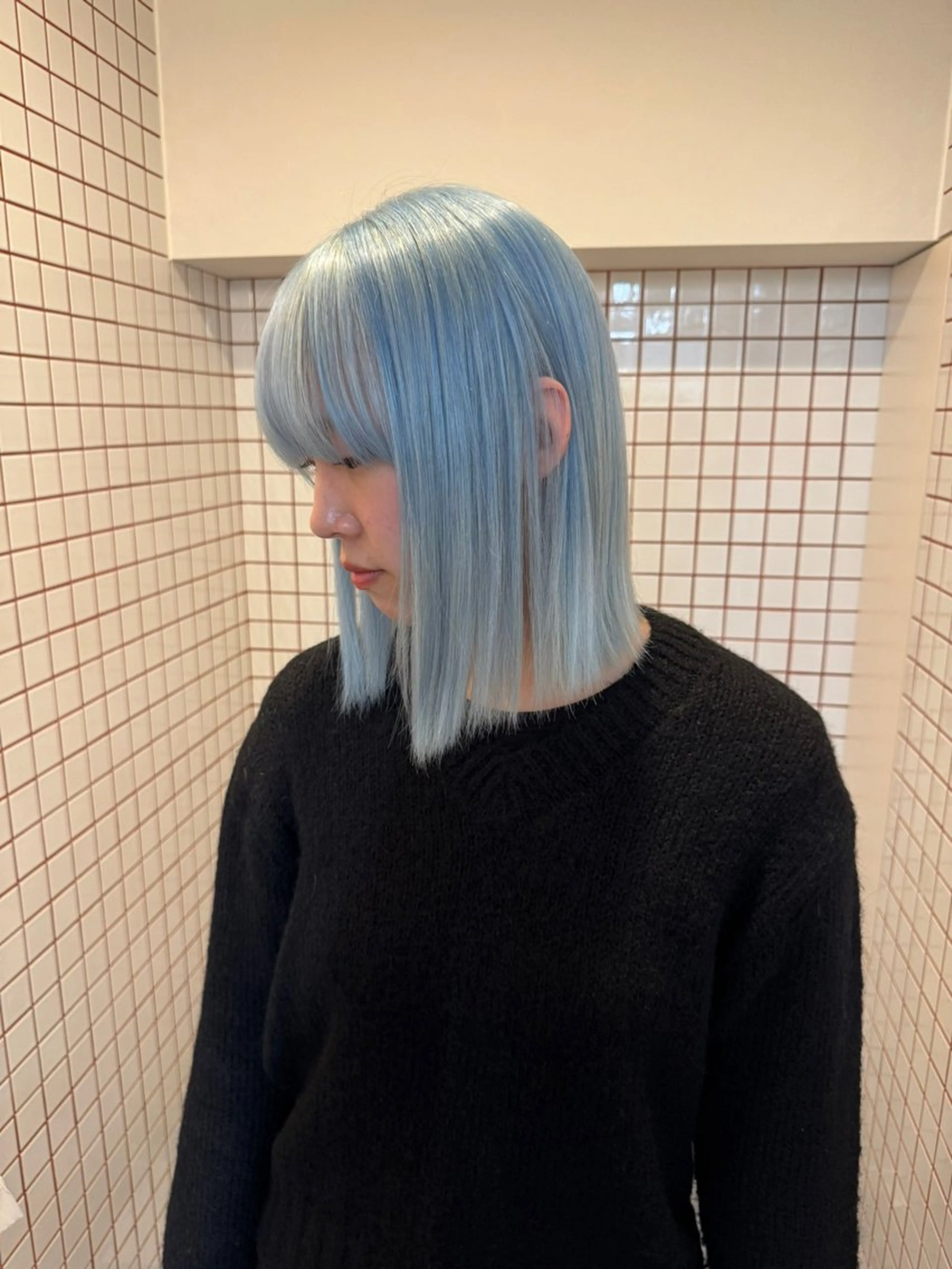 セミロング カラー ヘアカラー PELE 梅田 ANNEX 大阪梅田茶屋町店 ダブルカラー/ブリーチ/ハイトーン【ペレ】所属・梅田/ハイトーン/ Juriのヘアスタイル