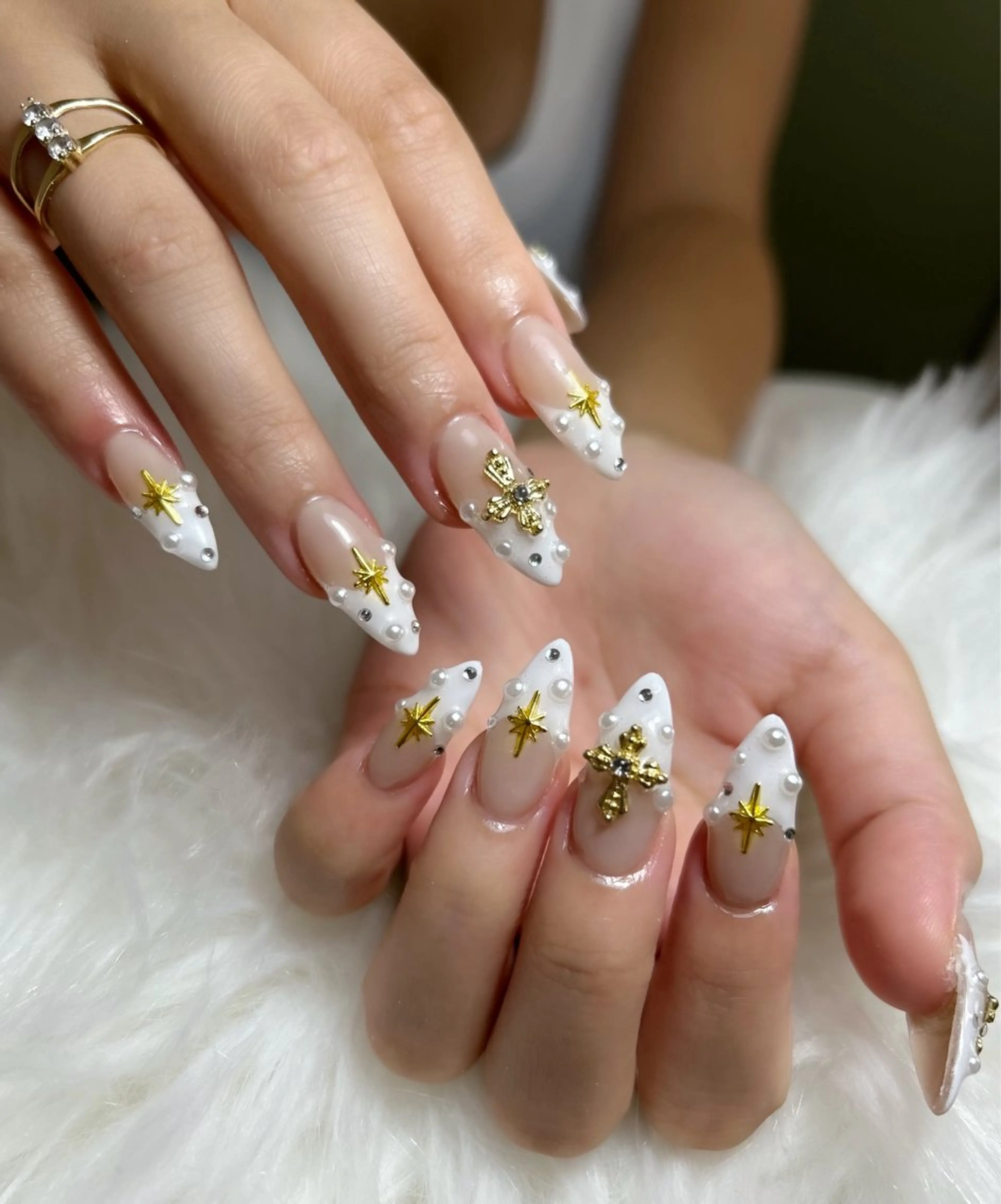ネイル アートネイル オーロラネイル チークネイル 長さ出し フットネイル ハンドネイル Chan nailsのネイルデザイン
