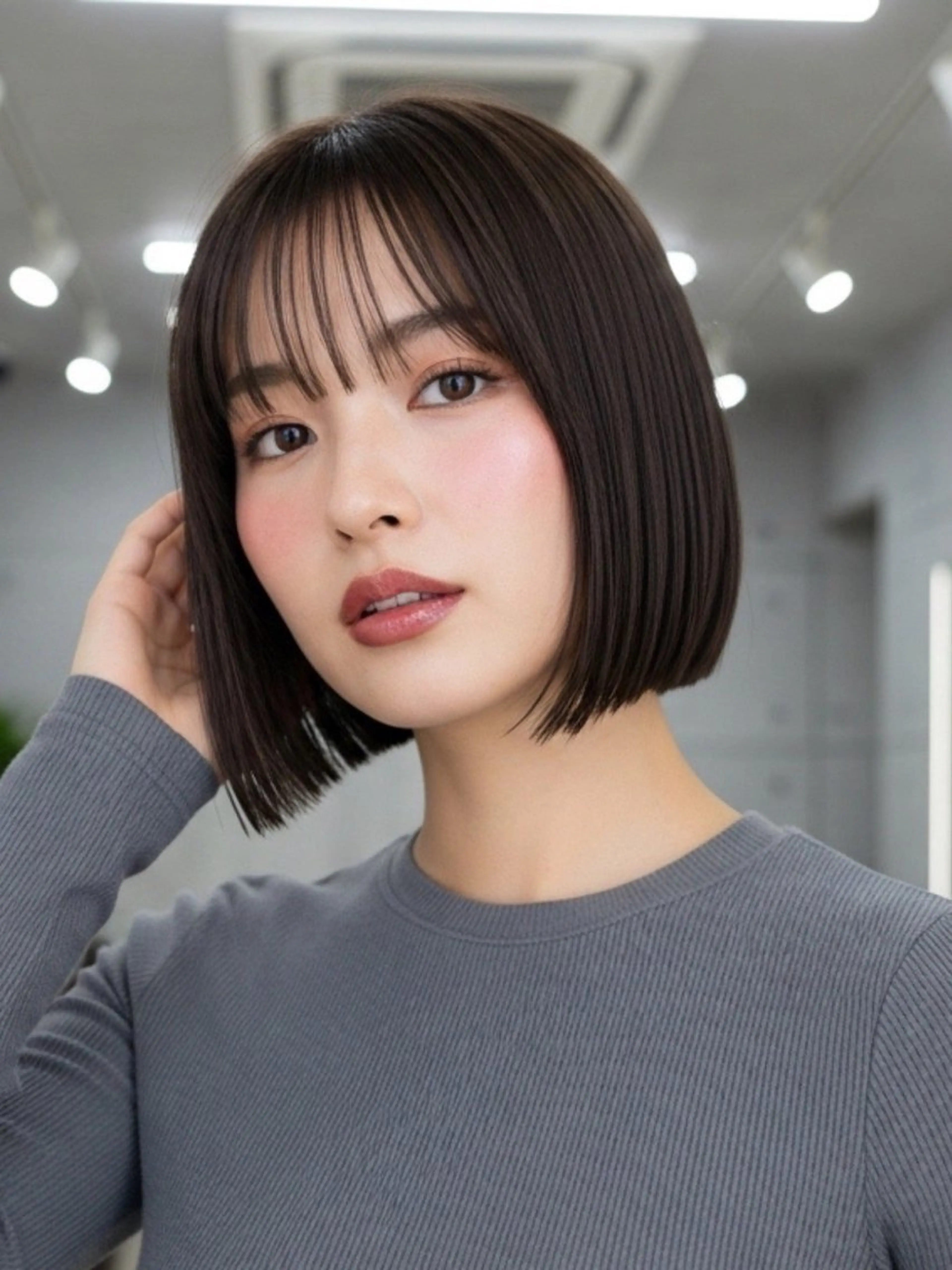 ミディアム 似合わせボブ✖️ 韓国レイヤー✨小関のヘアスタイル