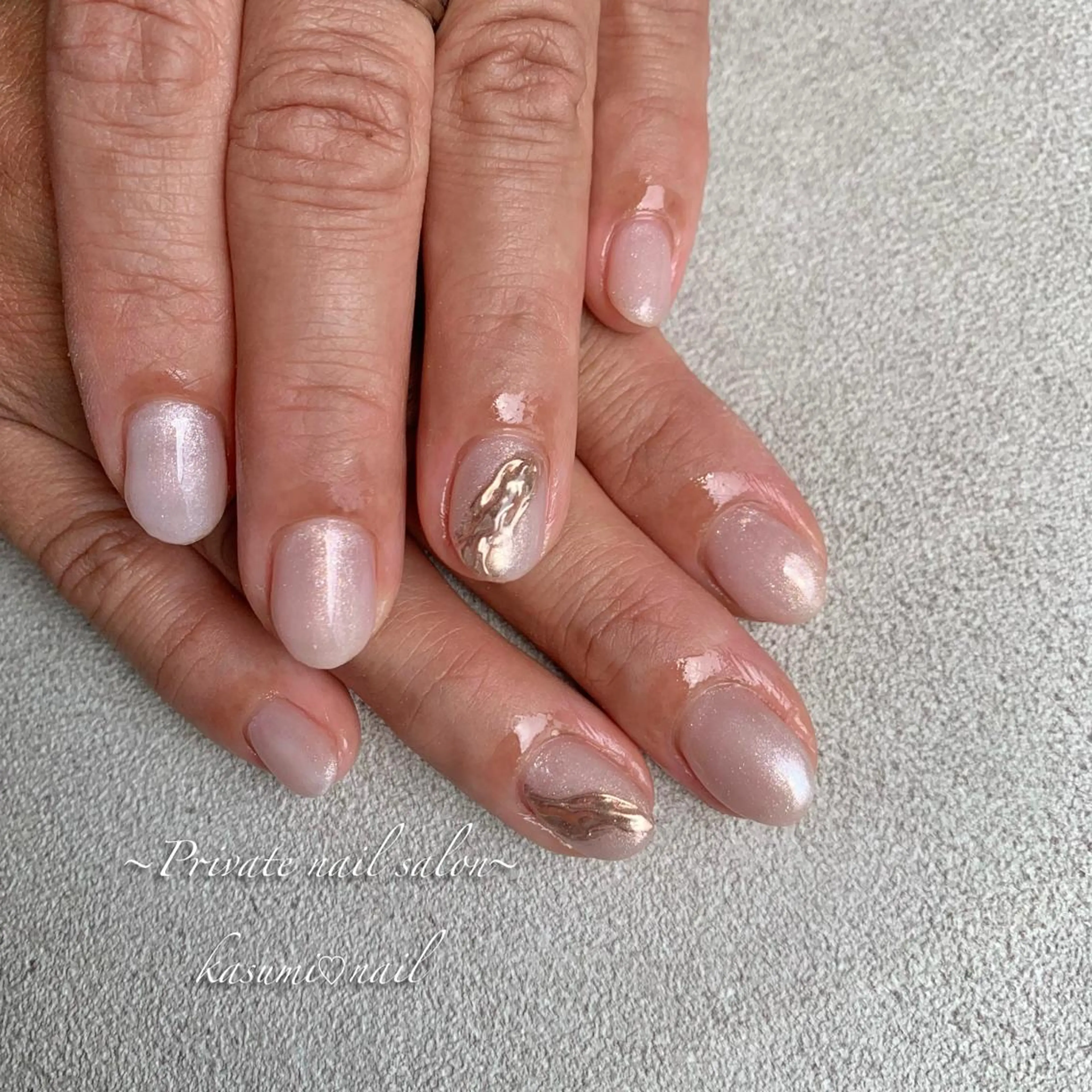 ネイル ラメ(グリッター) マグネットネイル ミラーネイル ニュアンスネイル 冬ネイル KASUMI♡ Nailのネイルデザイン