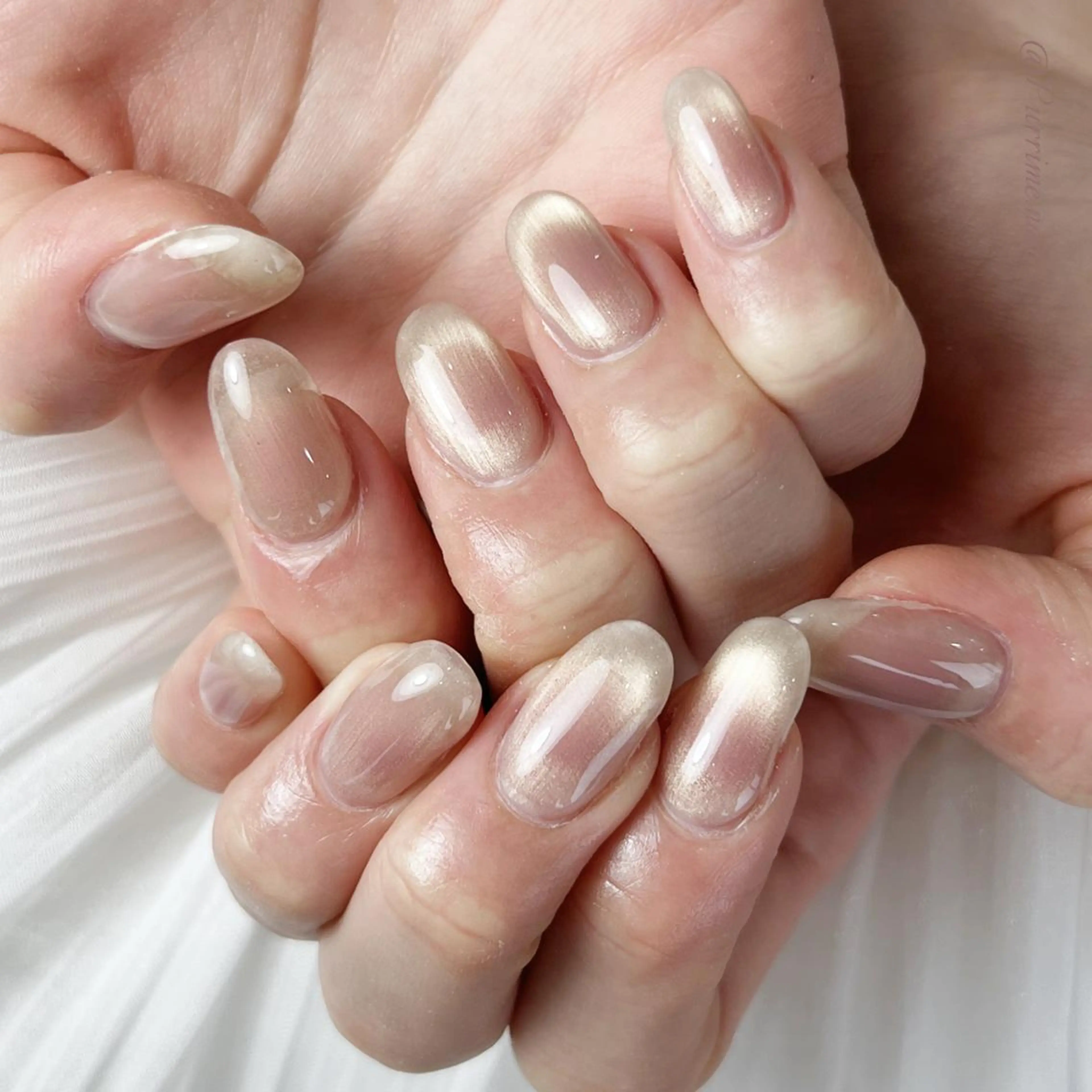 ネイル チークネイル マグネットネイル ハンドネイル 鹿取 春子Teamのネイルデザイン