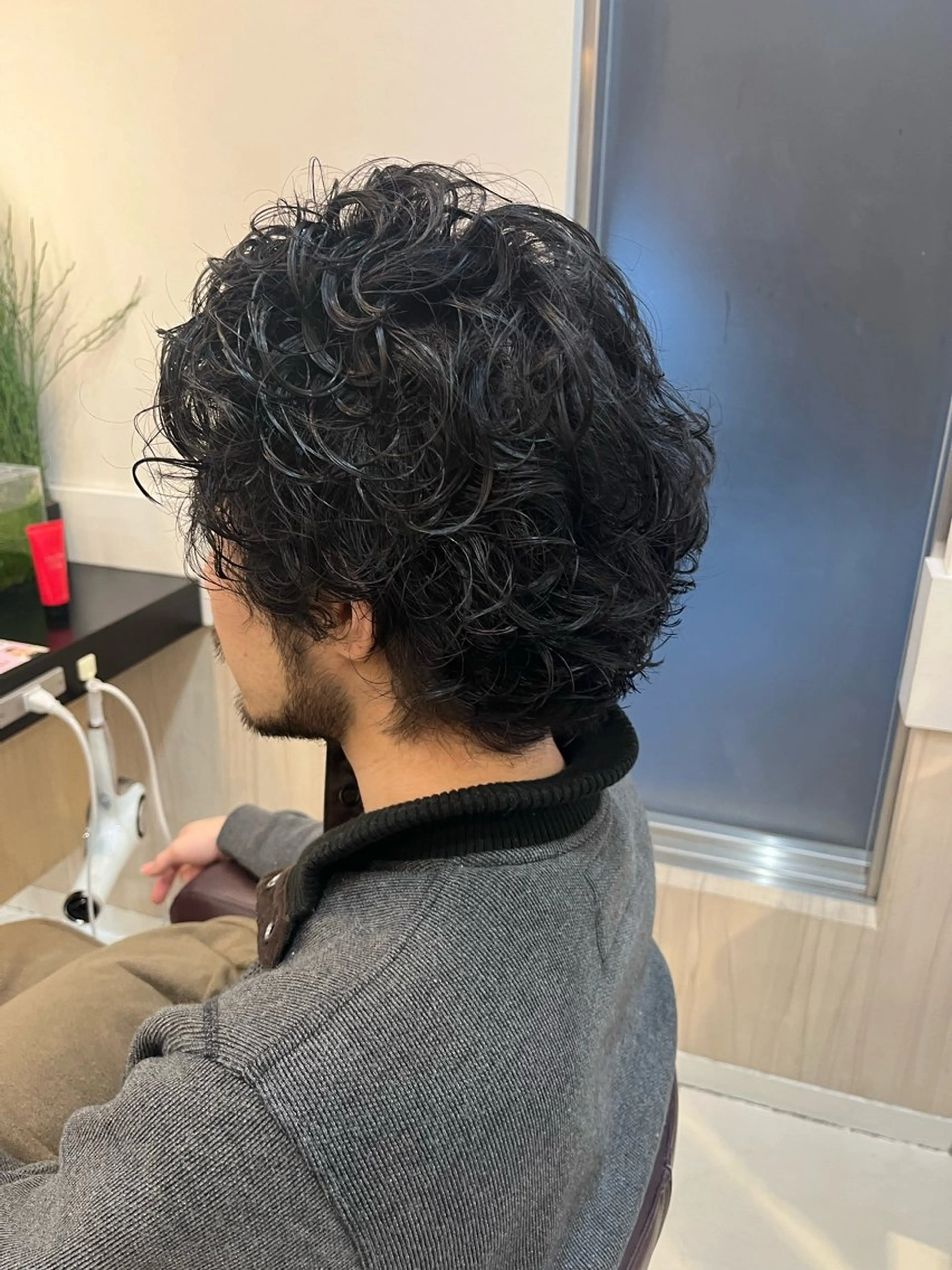 ショート パーマ メンズ カット パーマ トータルビューティー K:R鶴川のヘアスタイル