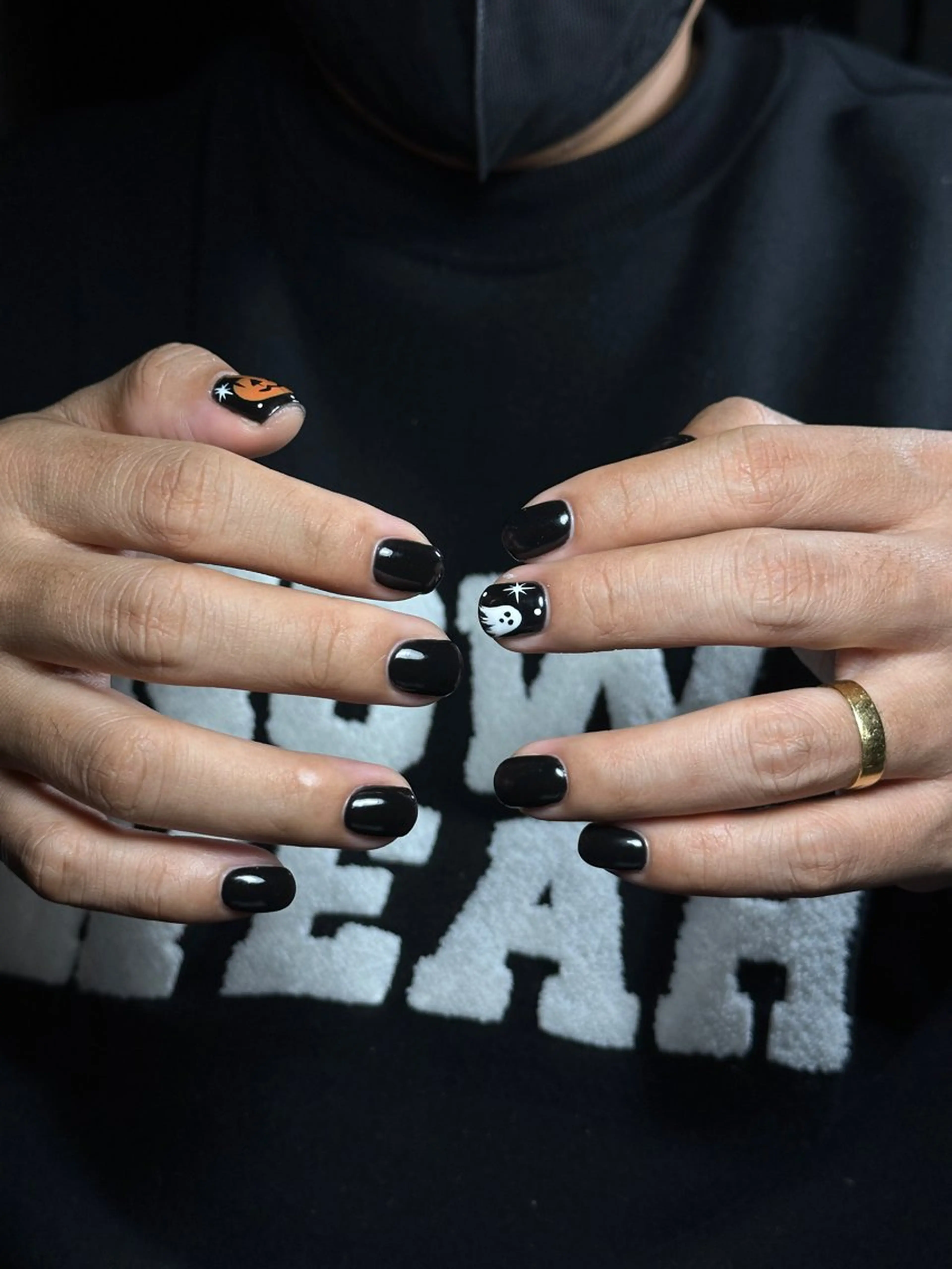 ネイル ハロウィン シンプルネイル Ame29NailOsaka所属・AME29 Nail ネイルサロンのネイルデザイン