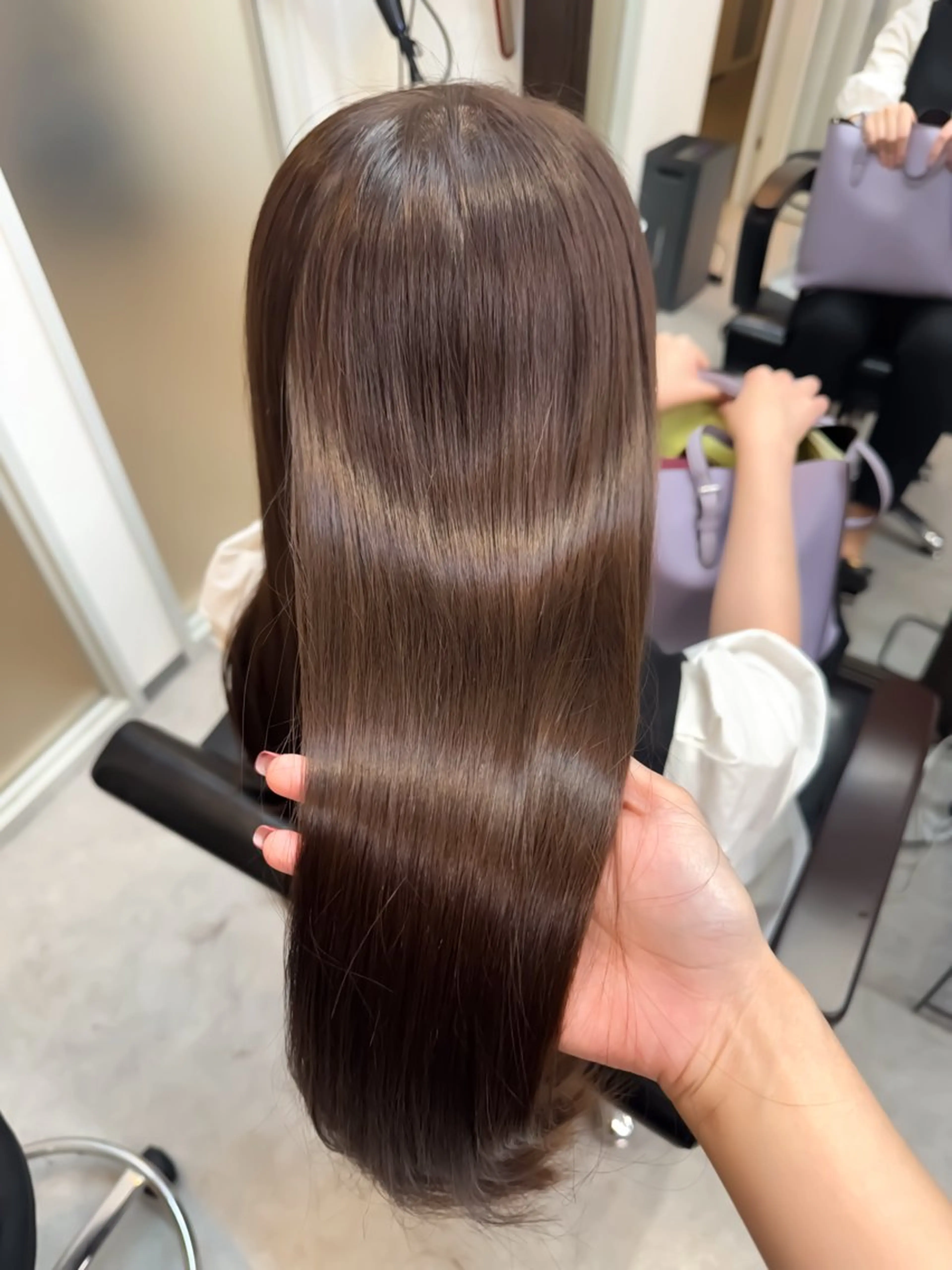 ロング たぴ。ぱつっとボブ /暖色艶カラー🍒のヘアスタイル