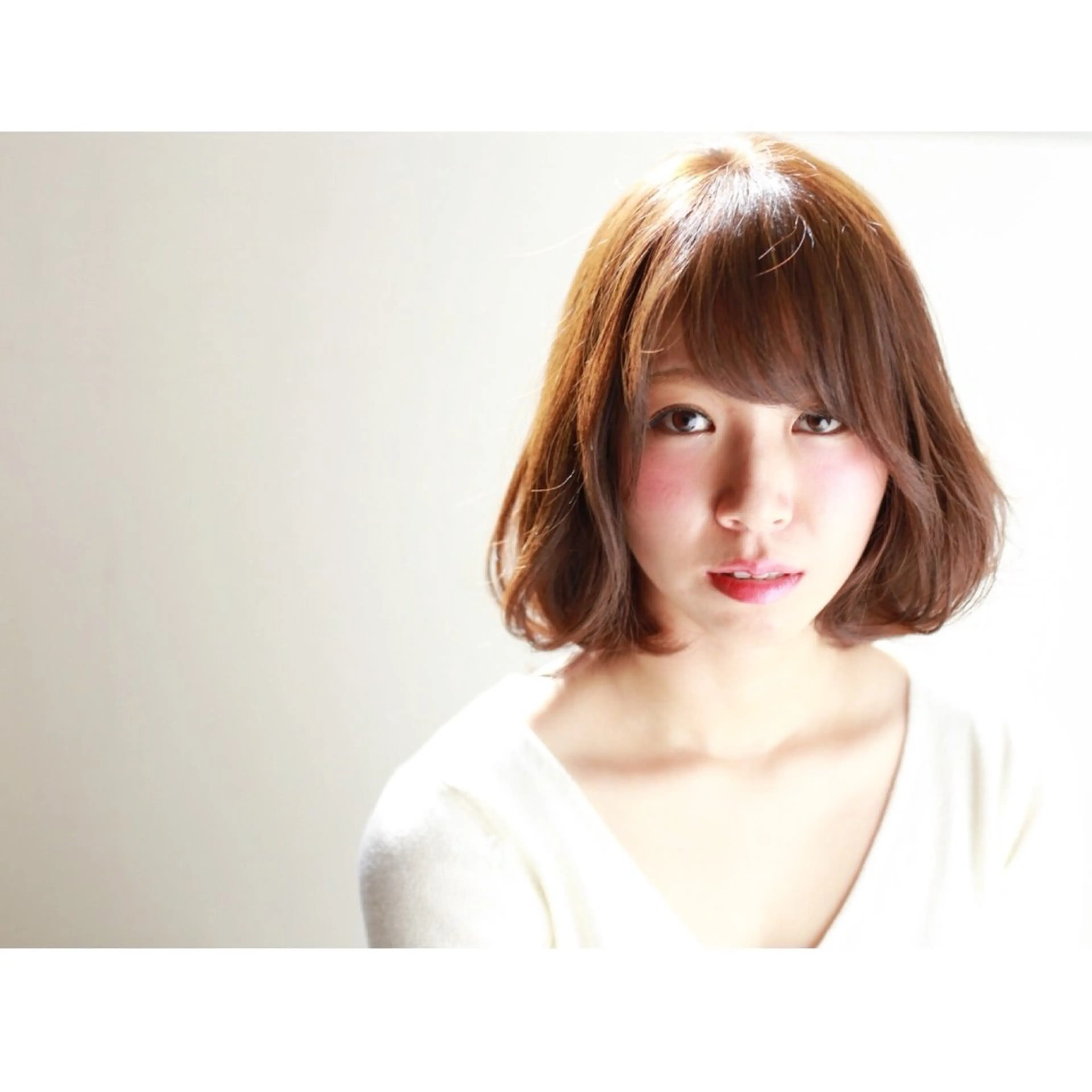 ミディアム ショートカット /堀内波玲のヘアスタイル