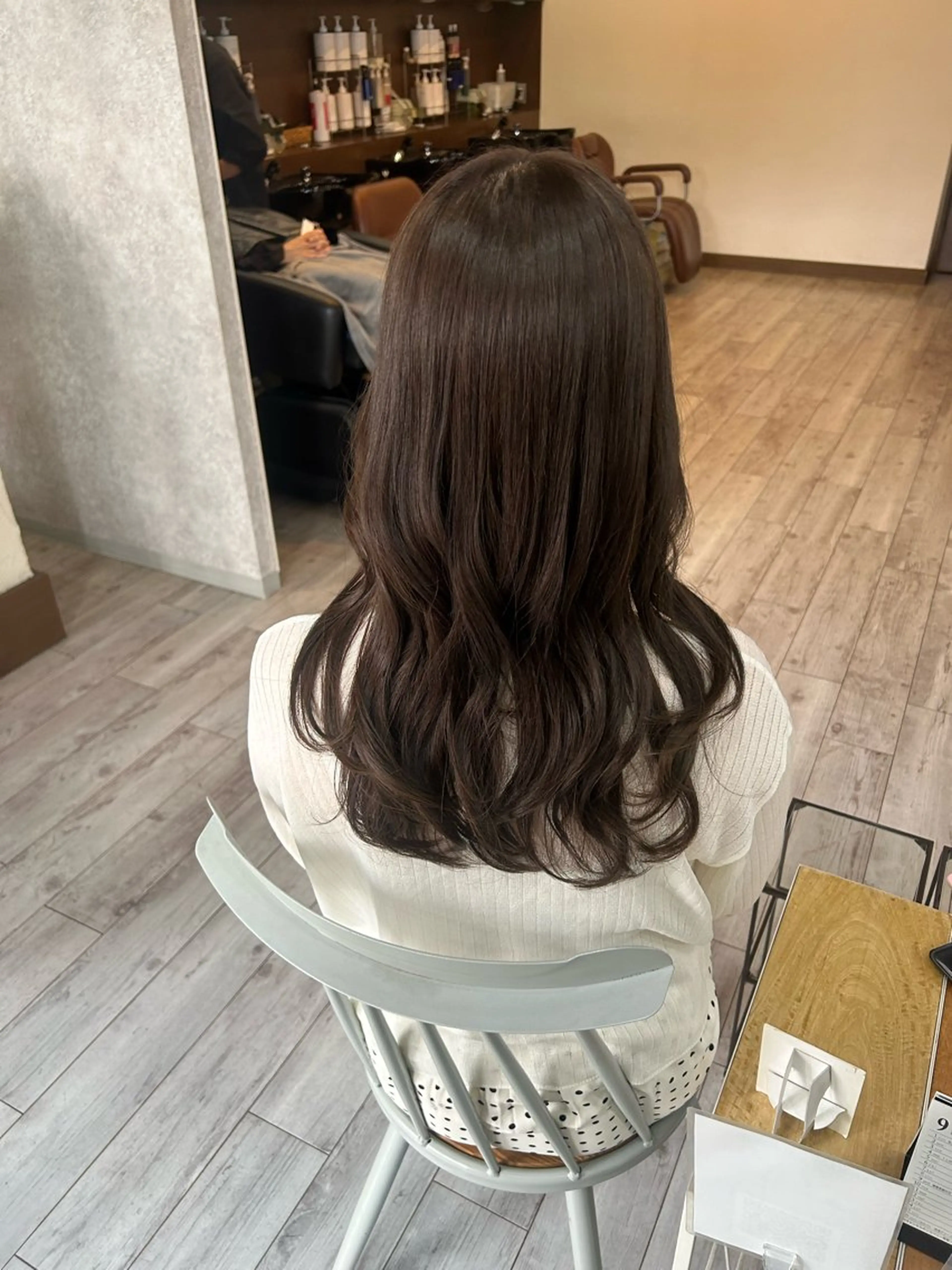 セミロング カラー ベージュカラー 透明感カラー イチカワ ミオ/ minim hairのヘアスタイル