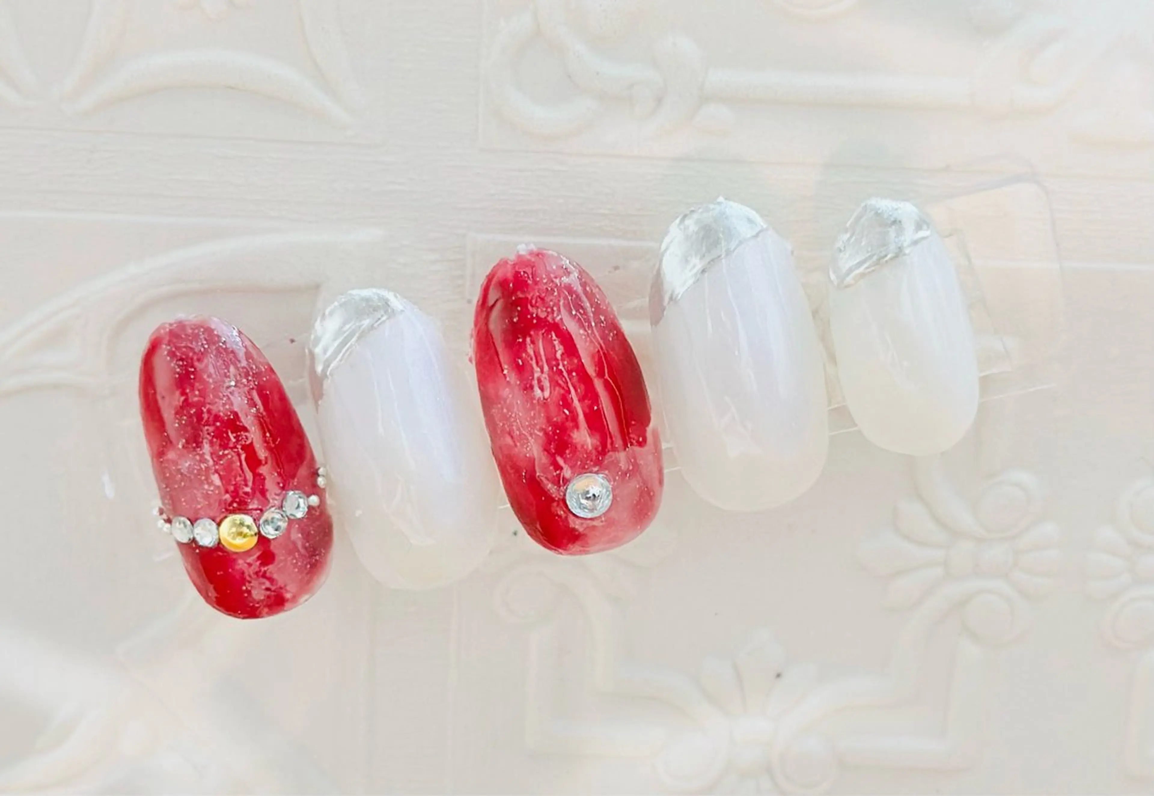 ネイル 冬ネイル クリスマス nailsalon oluoluのネイルデザイン